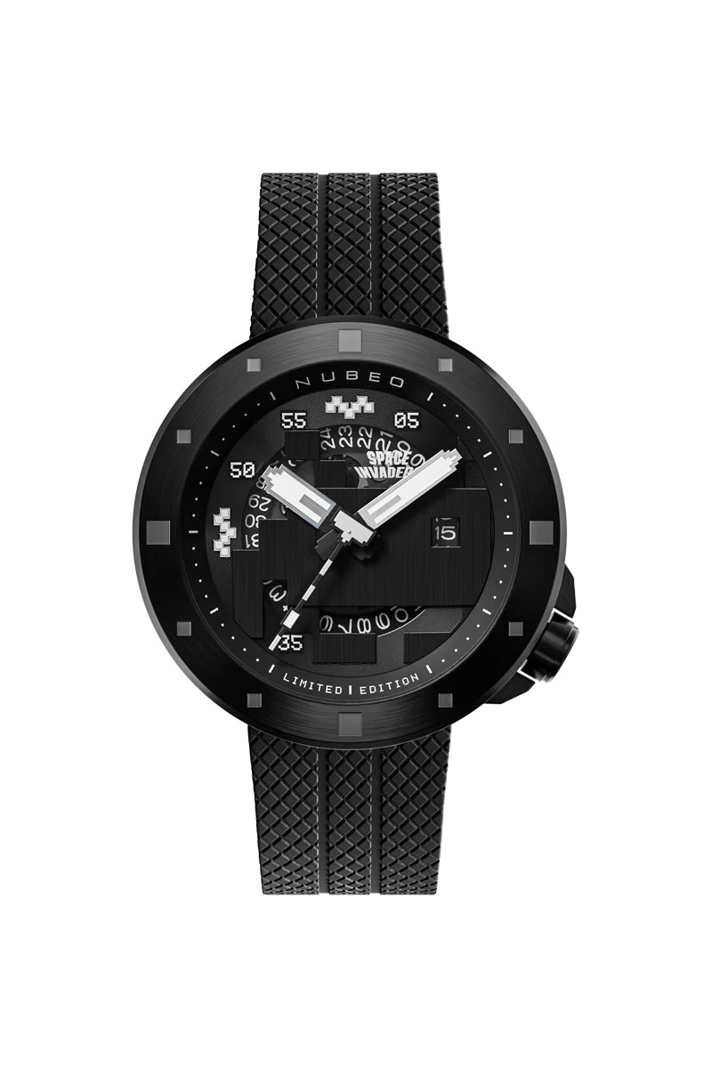 Cassini Automatic Space Invaders Limited Edition Black / Black | Black Dial