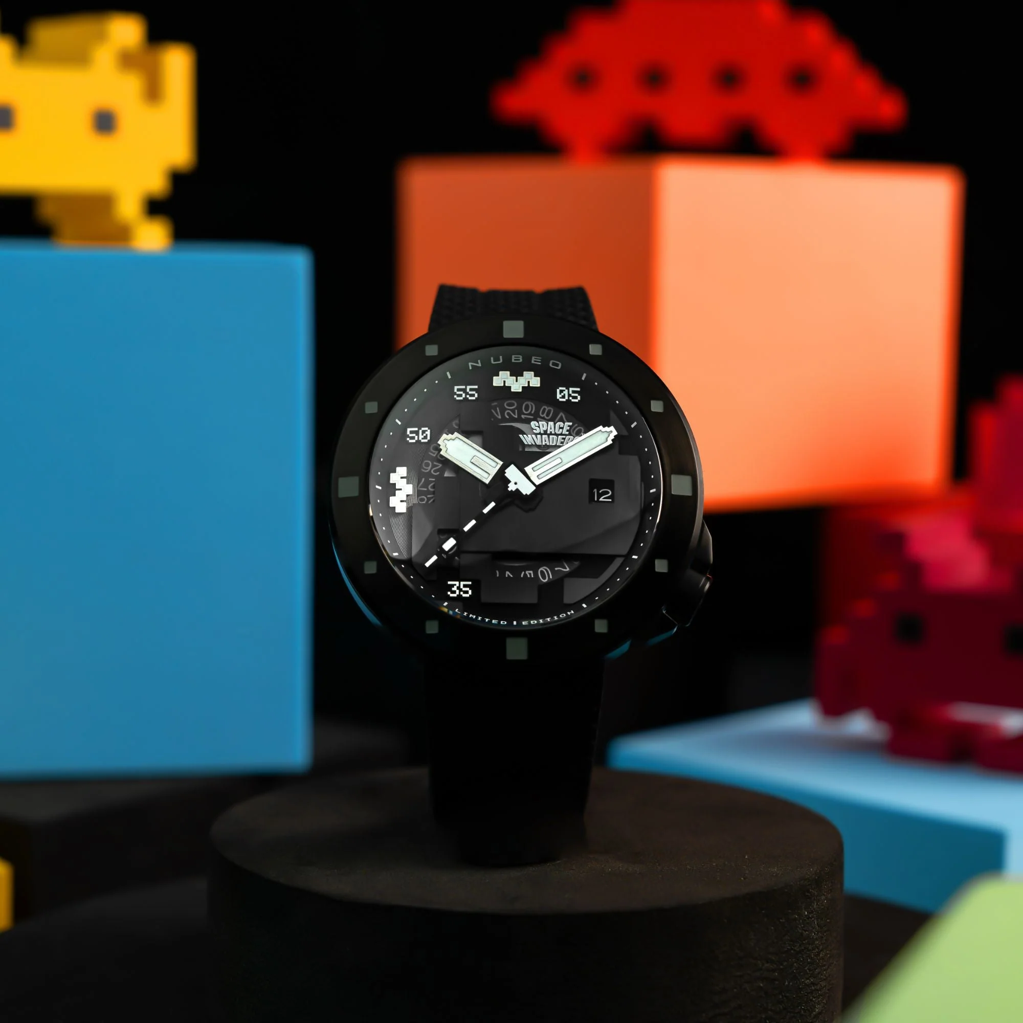 Cassini Automatic Space Invaders Limited Edition Black / Black | Black Dial - Image 3