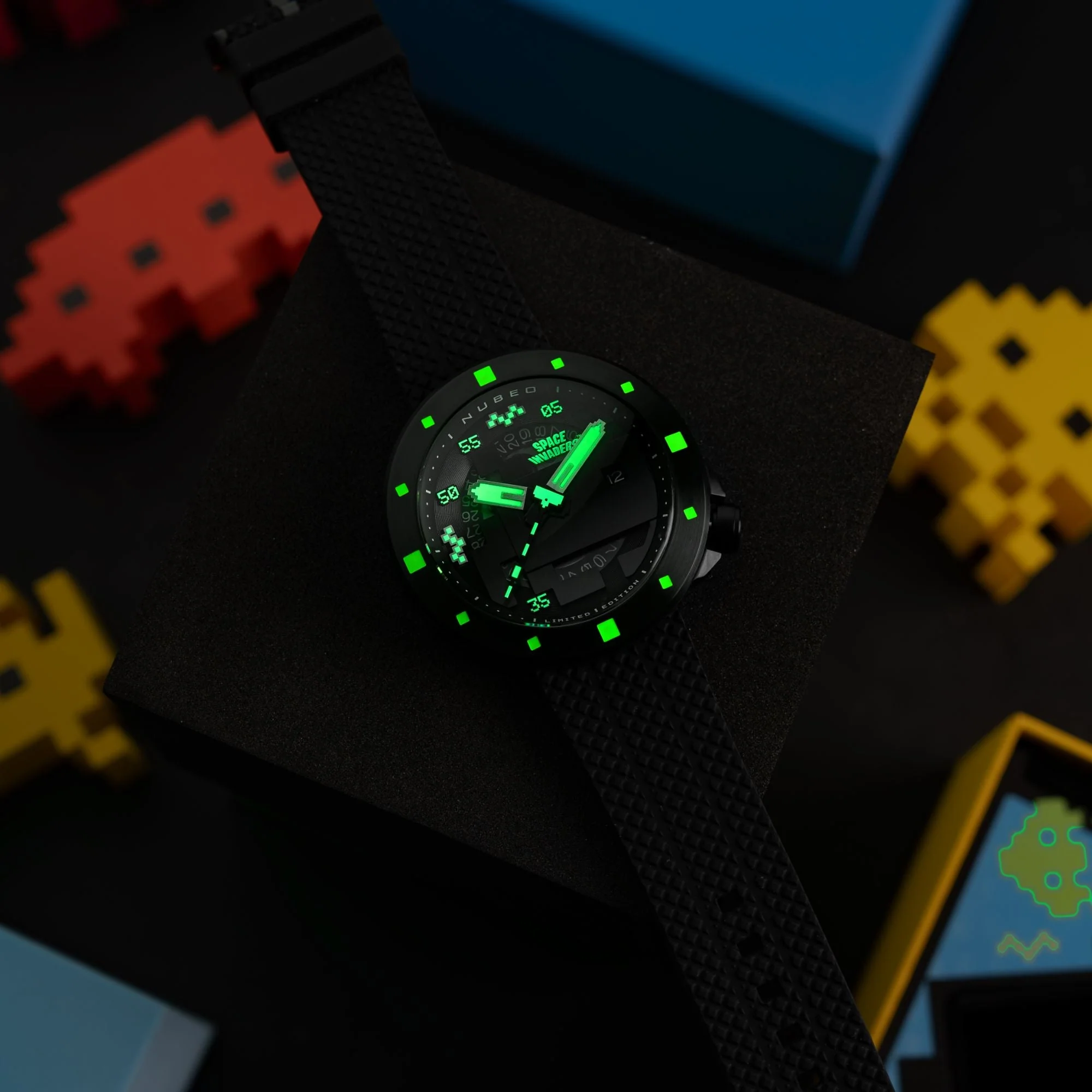 Cassini Automatic Space Invaders Limited Edition Black / Black | Black Dial - Image 4