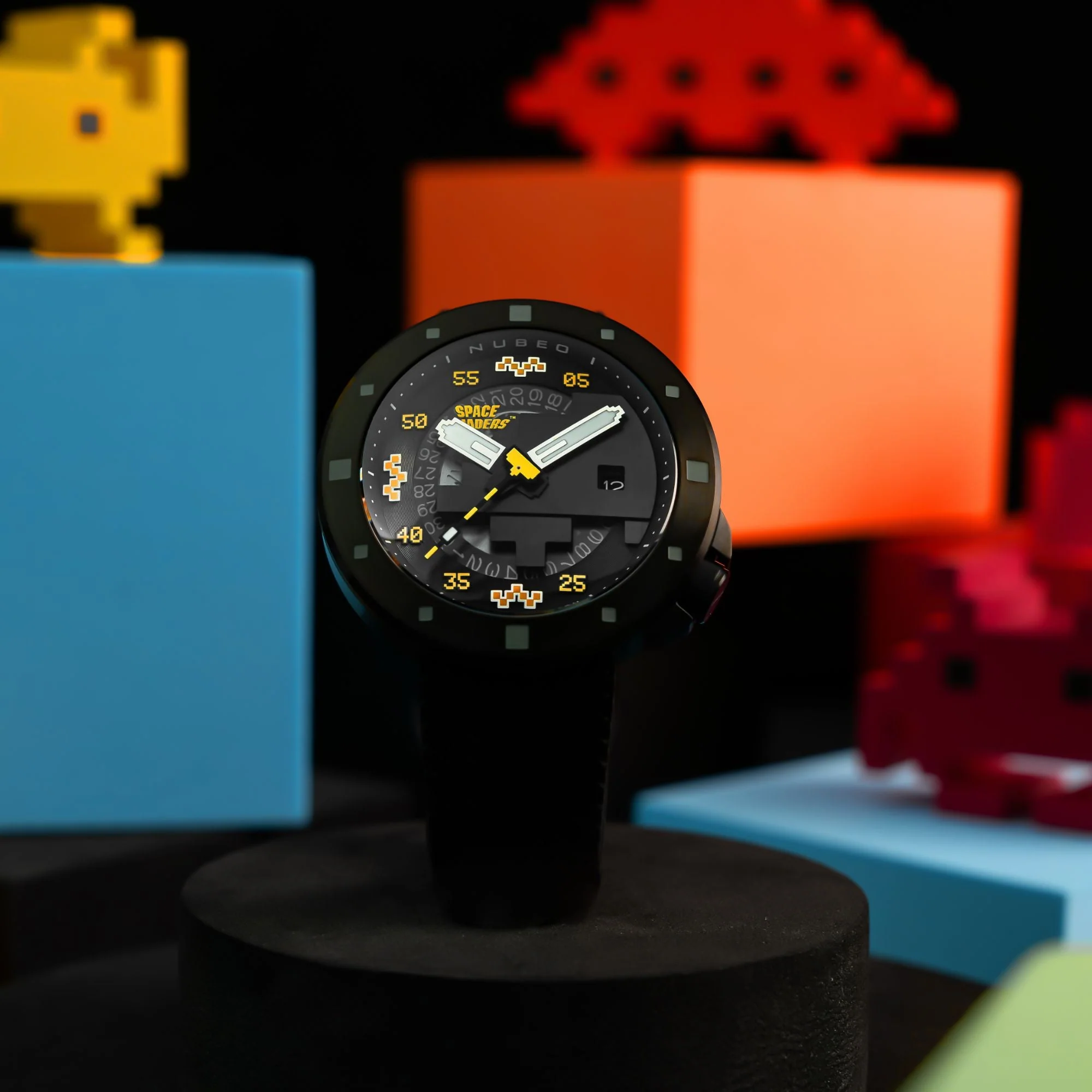 Cassini Automatic Space Invaders Limited Edition Black & Yellow / Black | Black Dial - Image 3