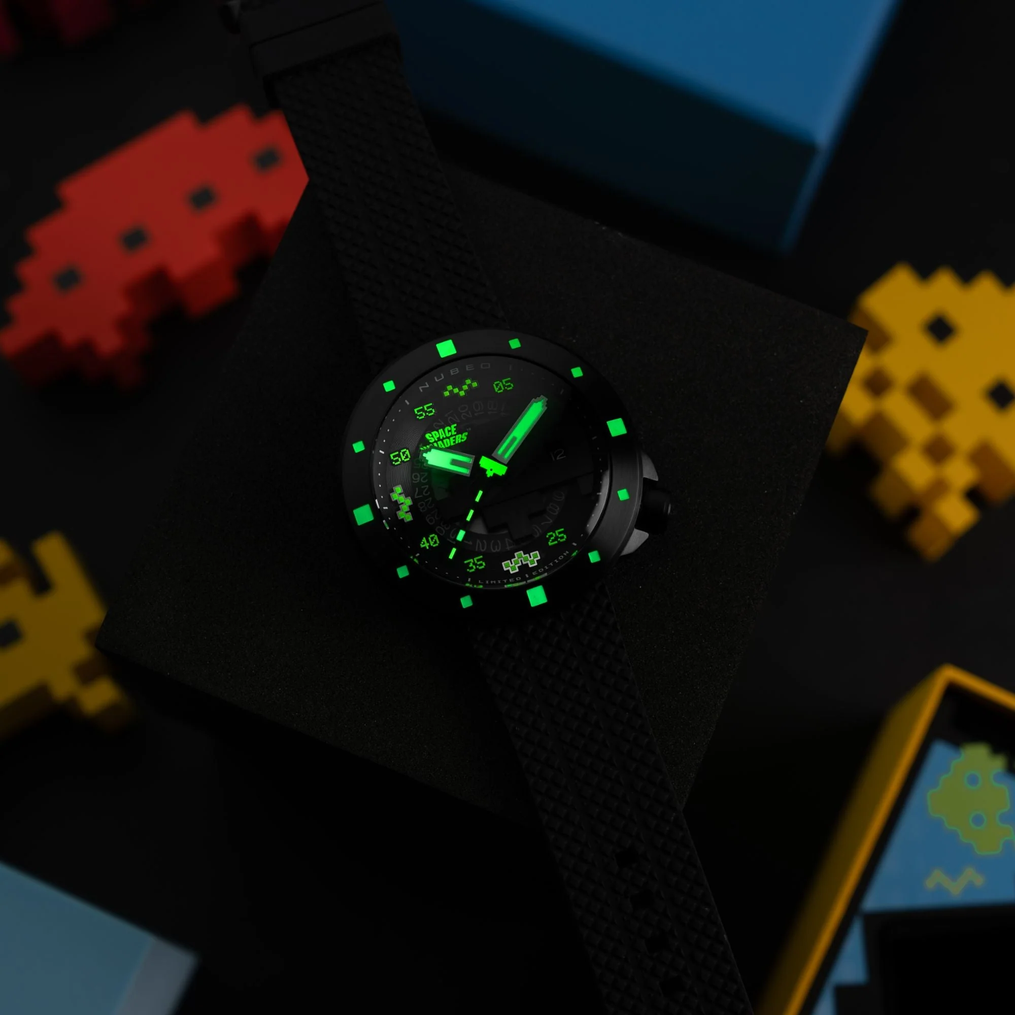 Cassini Automatic Space Invaders Limited Edition Black & Yellow / Black | Black Dial - Image 4