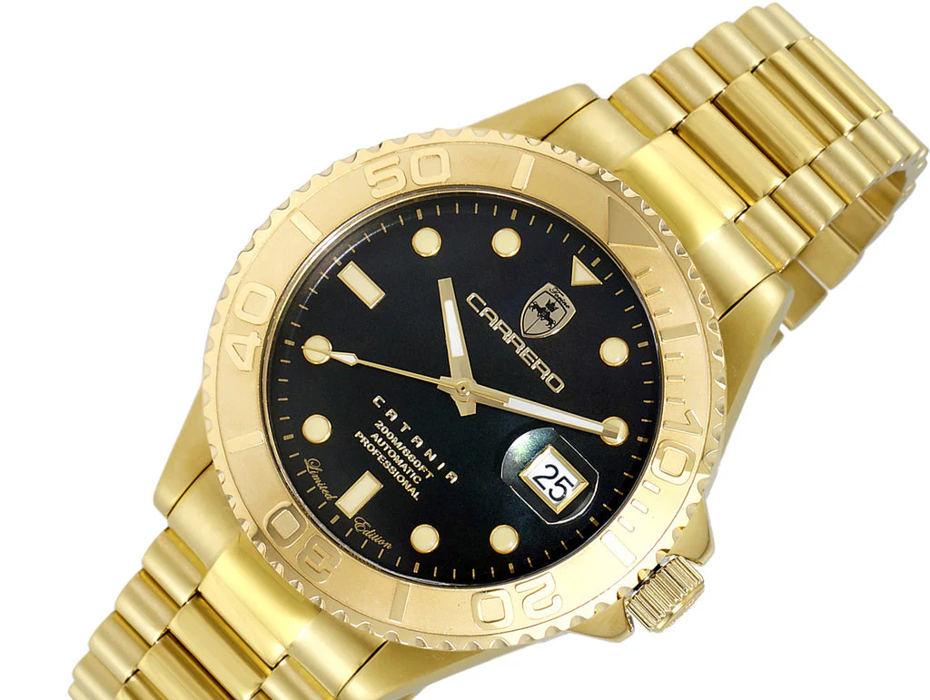 Catania MOP Goldtone - Black | Black Dial - Image 4