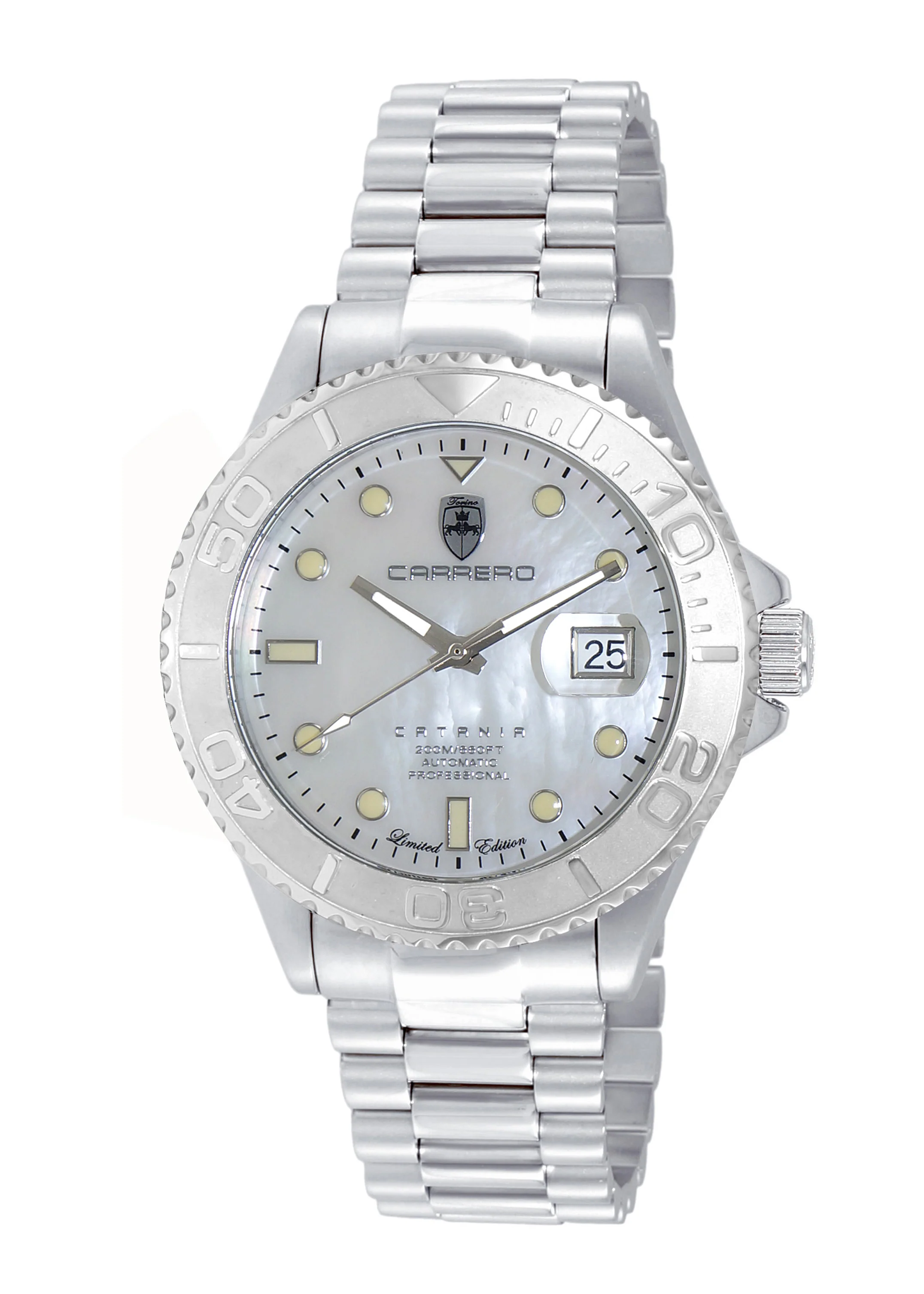 Catania MOP Goldtone-White | White Dial
