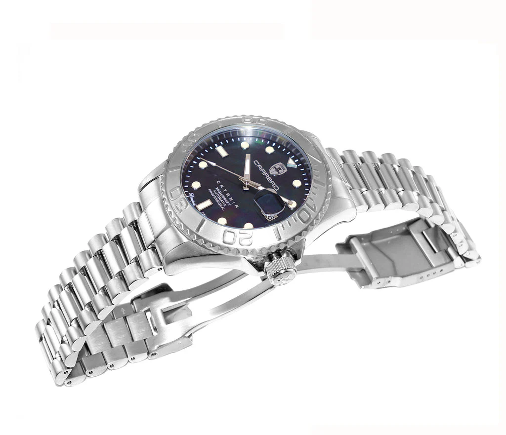 Catania MOP Silvertone-Black | Black Dial - Image 2