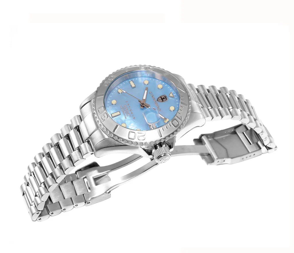 Catania MOP Silvertone-Blue | Blue Dial - Image 2