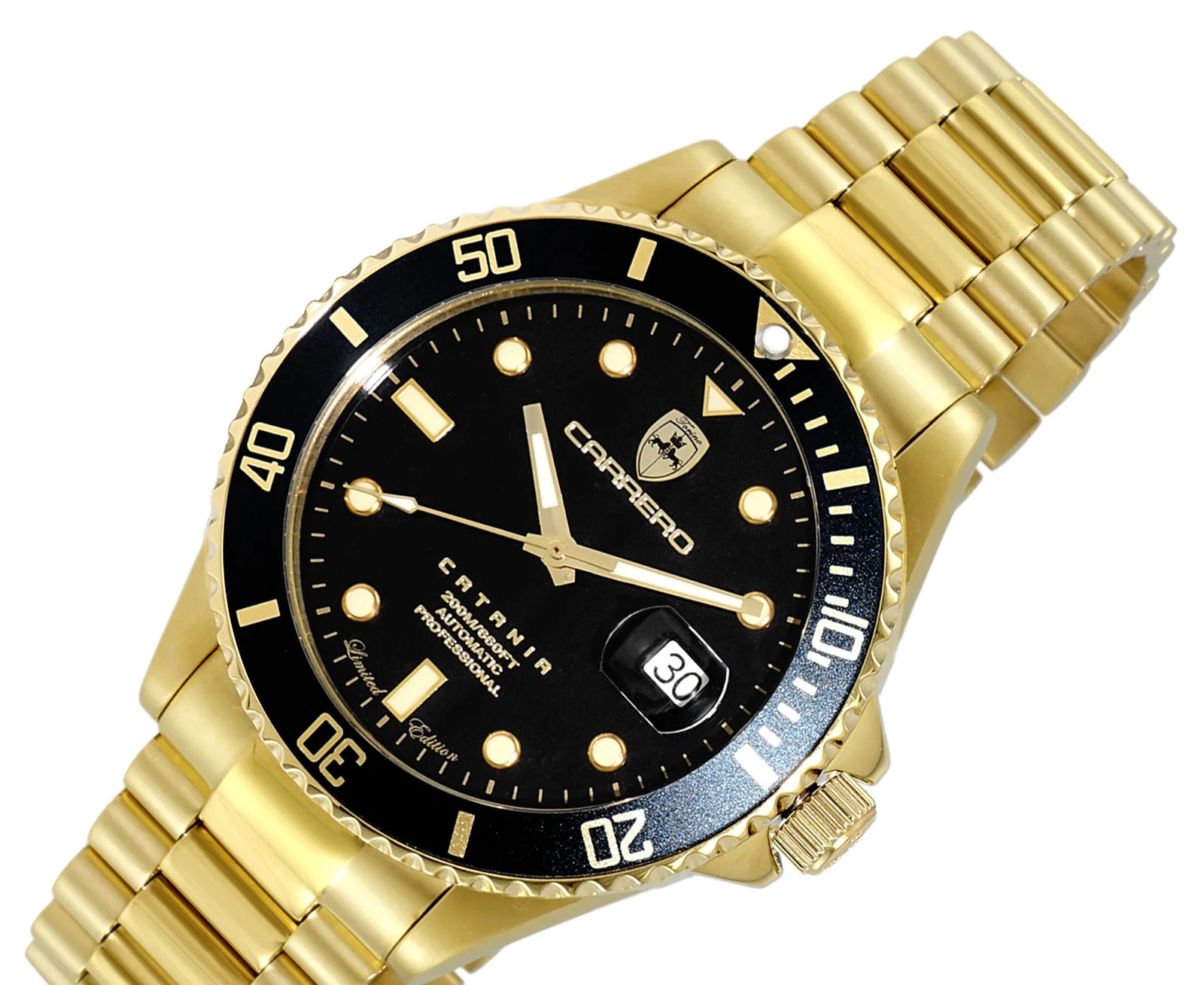 CATANIA -PD GOLD TONE/BLACK | Black Dial - Image 4