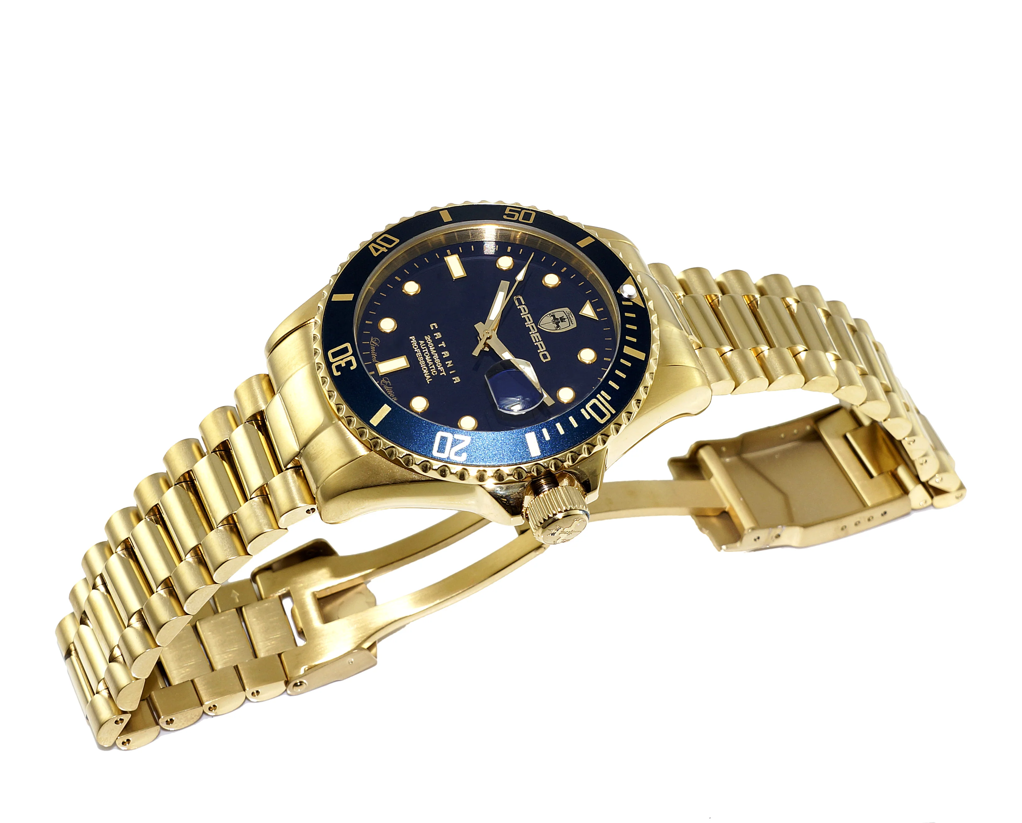 CATANIA -PD GOLD TONE/BLUE | Blue Dial - Image 2