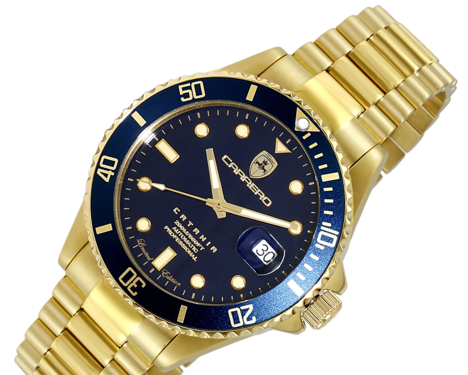 CATANIA -PD GOLD TONE/BLUE | Blue Dial - Image 4