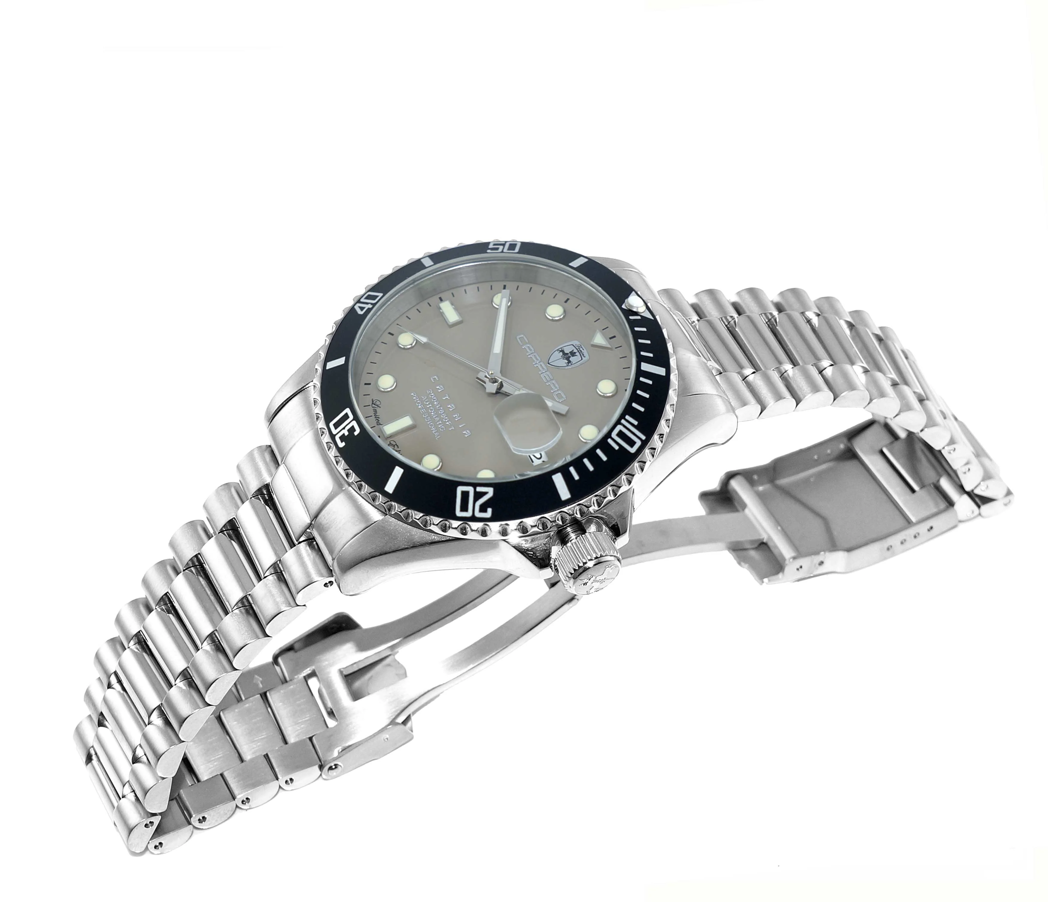 CATANIA -PD SILVER TONE/BROWN-BLACK | Brown Dial - Image 2