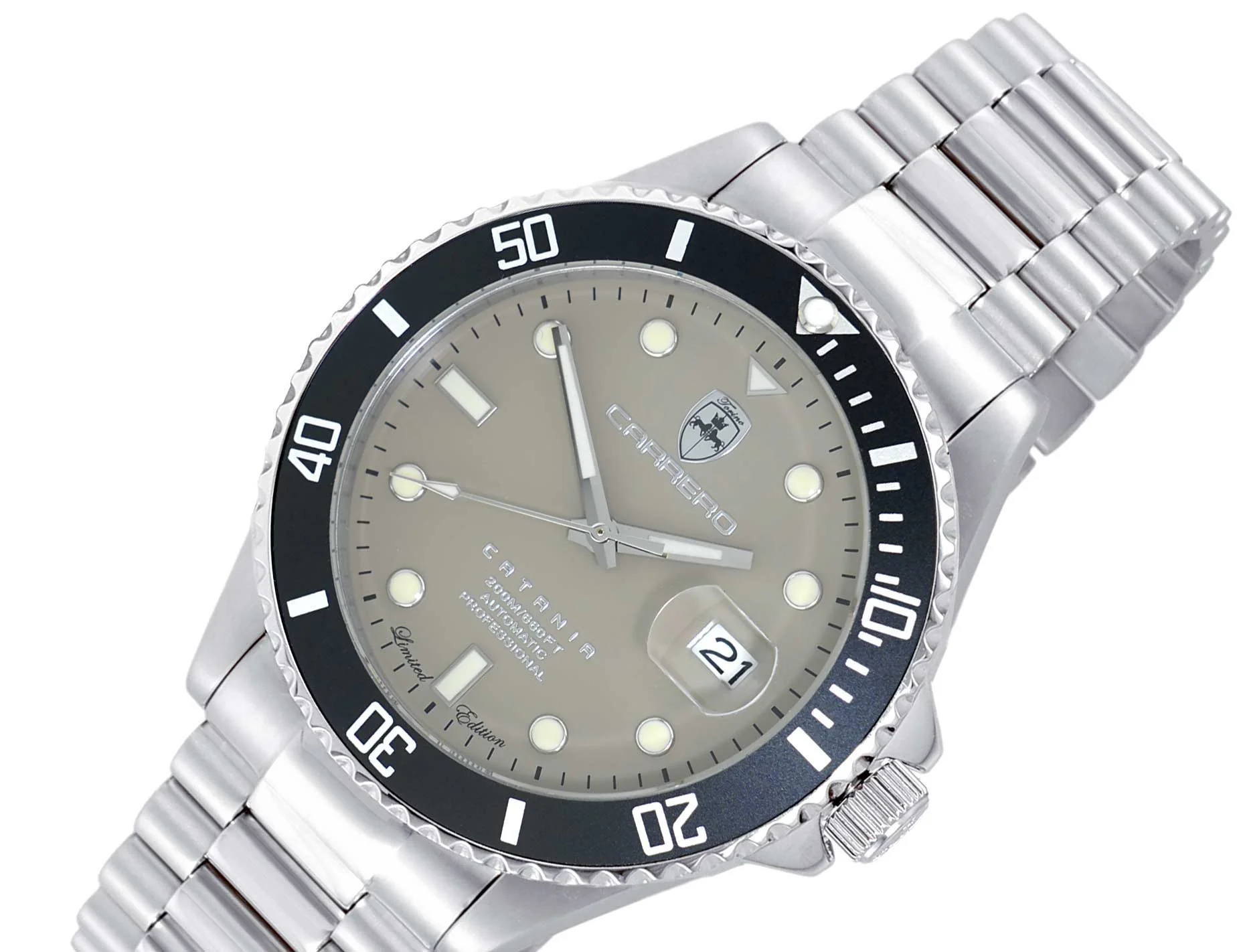 CATANIA -PD SILVER TONE/BROWN-BLACK | Brown Dial - Image 4