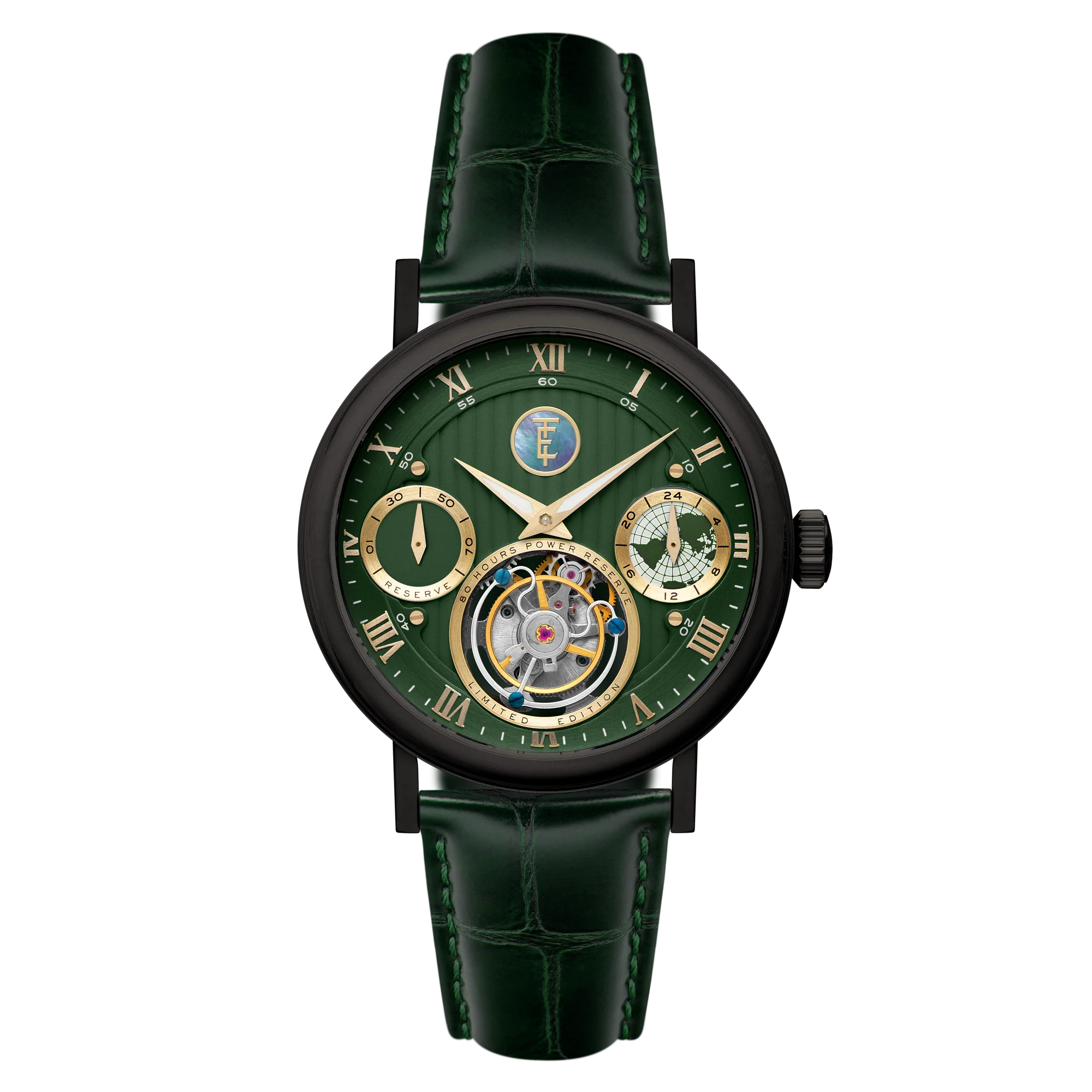 Celestial Halley Tourbillon Limited Edition Green / Leather | Green Dial