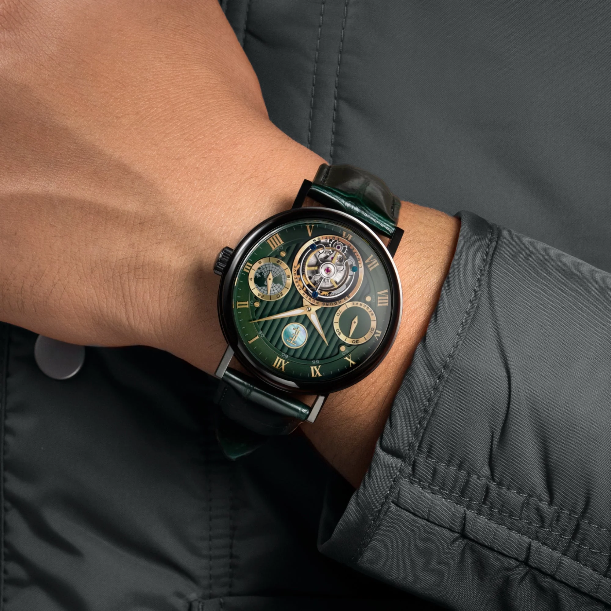 Celestial Halley Tourbillon Limited Edition Green / Leather | Green Dial - Image 2