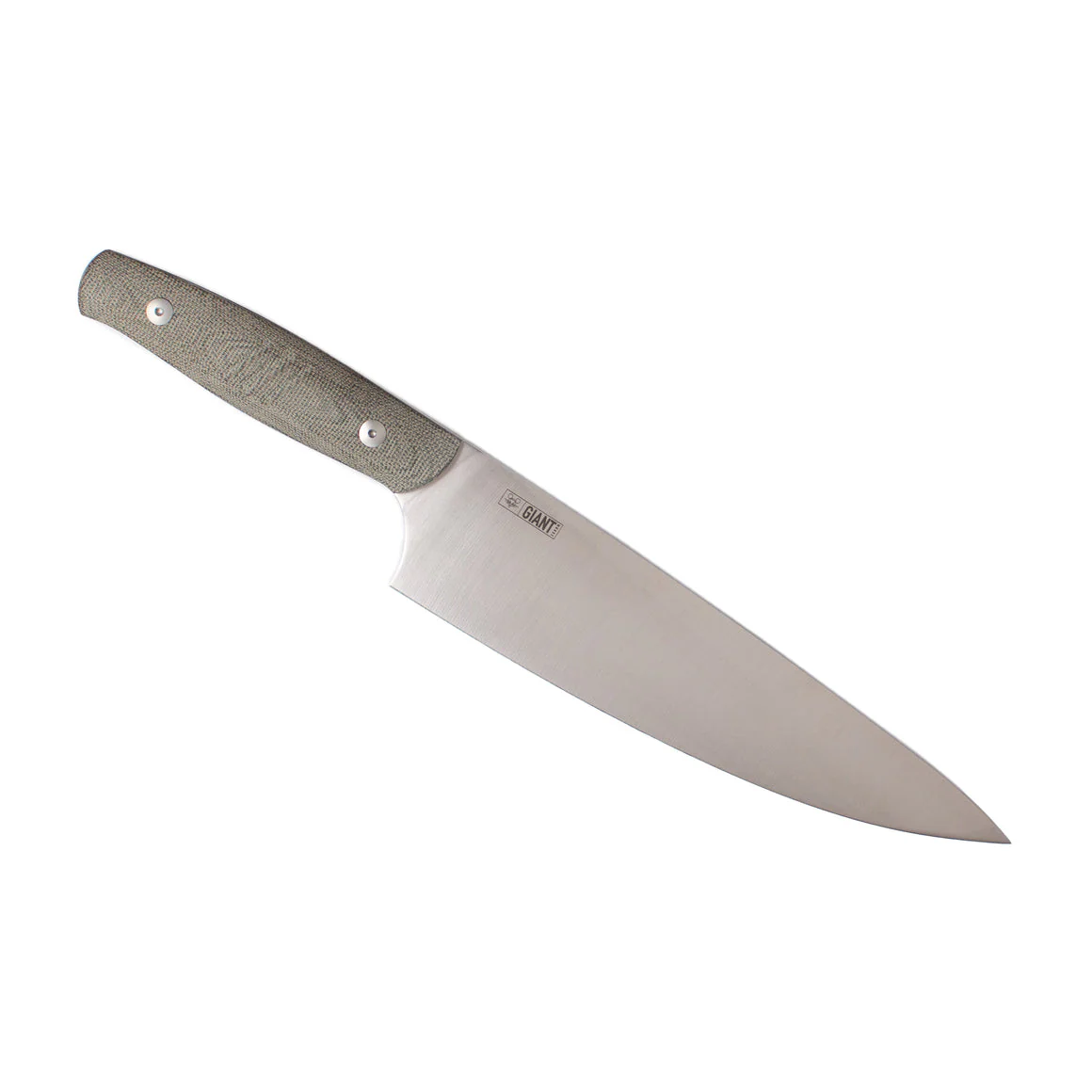 Chef Knife Green Canvas Micarta |  Dial - Image 2