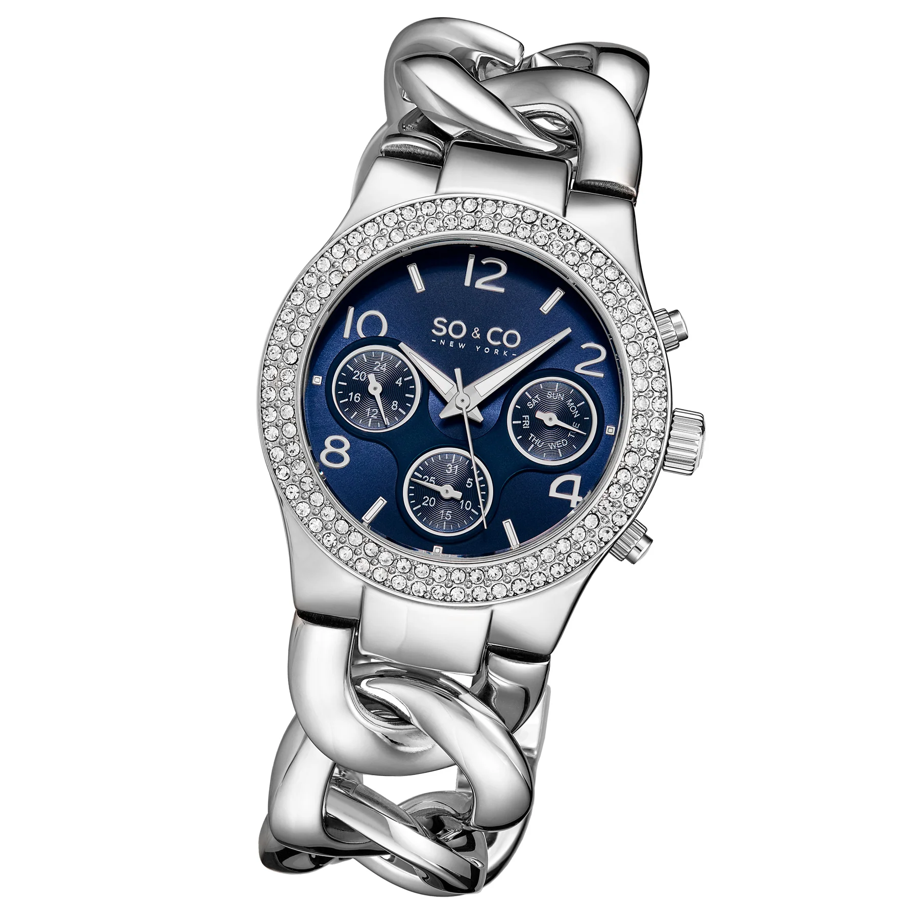 Chelsea- 5013a.6 Silver/Stainless Steel | Blue Dial - Image 2