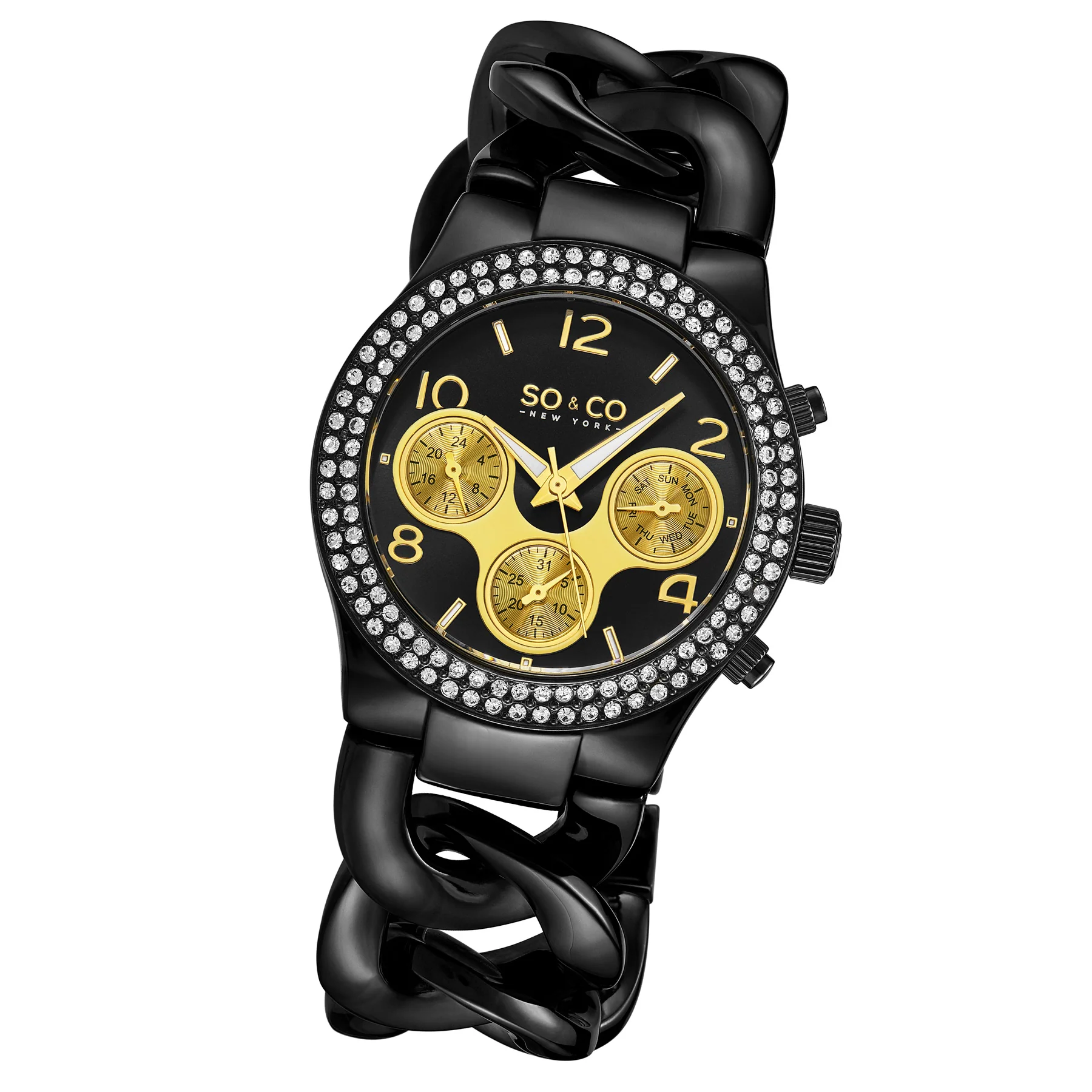 Chelsea-5013a.7 Black/Stainless Steel | Black Dial - Image 2