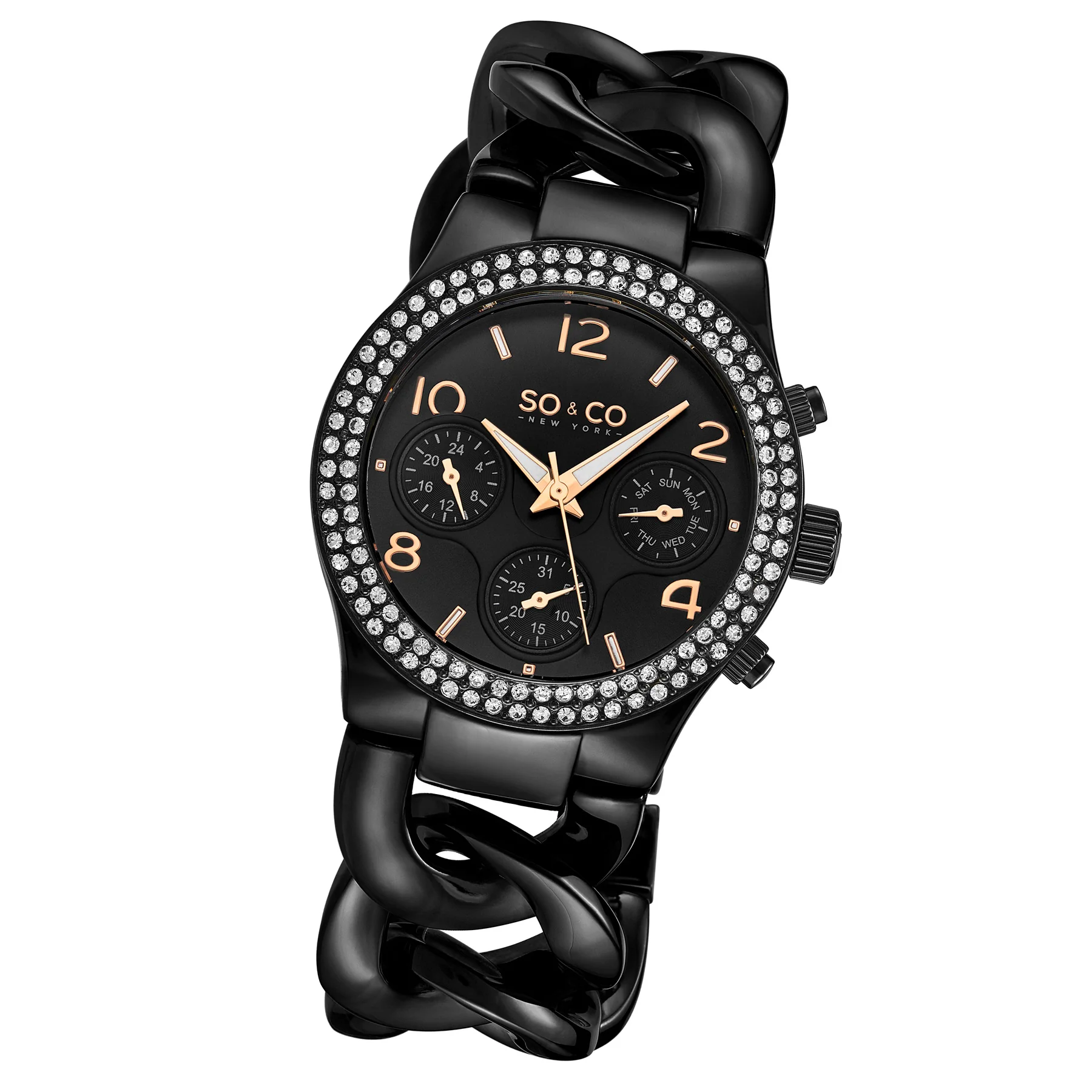 Chelsea- 5013a.8 Black/Stainless Steel | Black Dial - Image 2