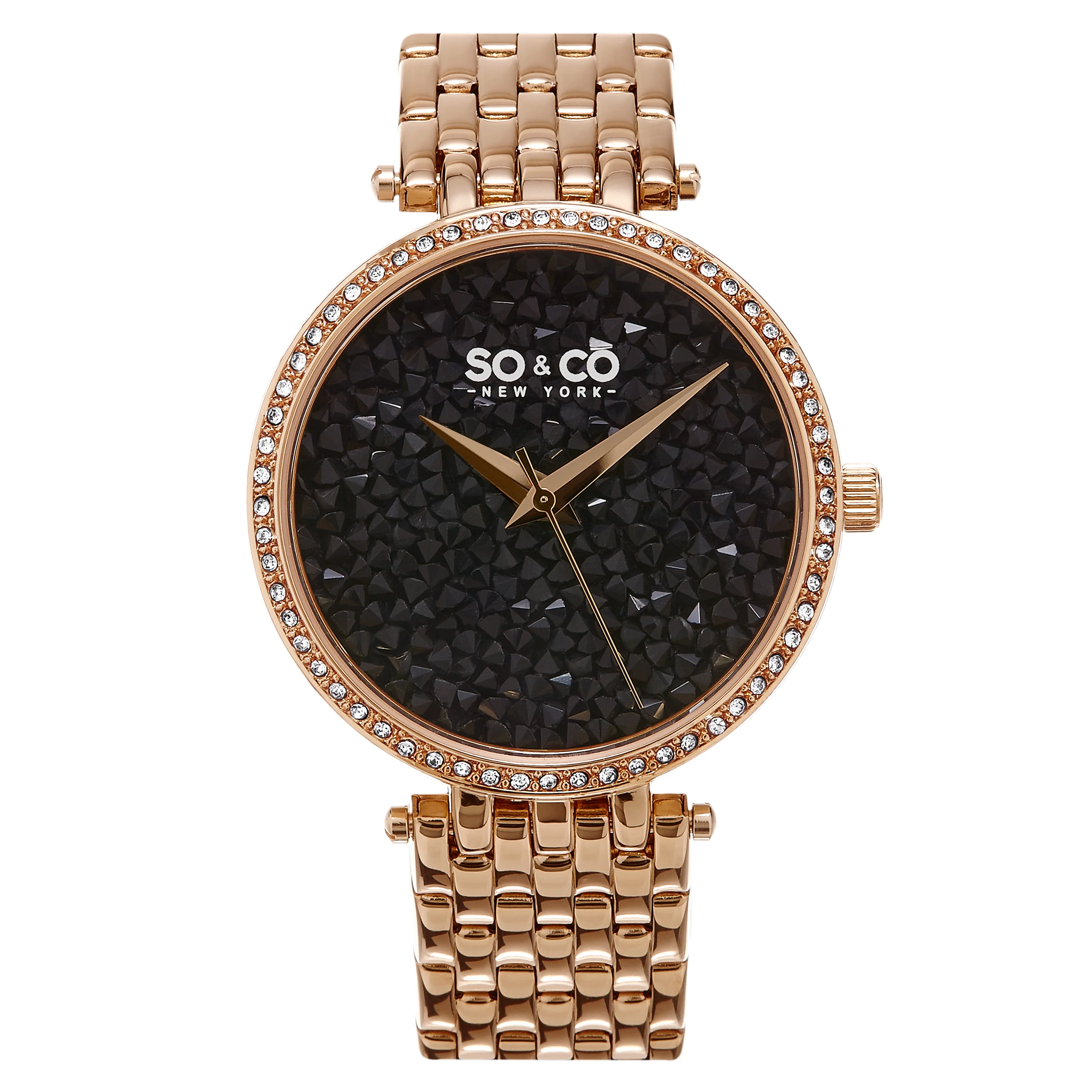 Chelsea-5080.4 Rose Gold/Stainless Steel | Black Dial