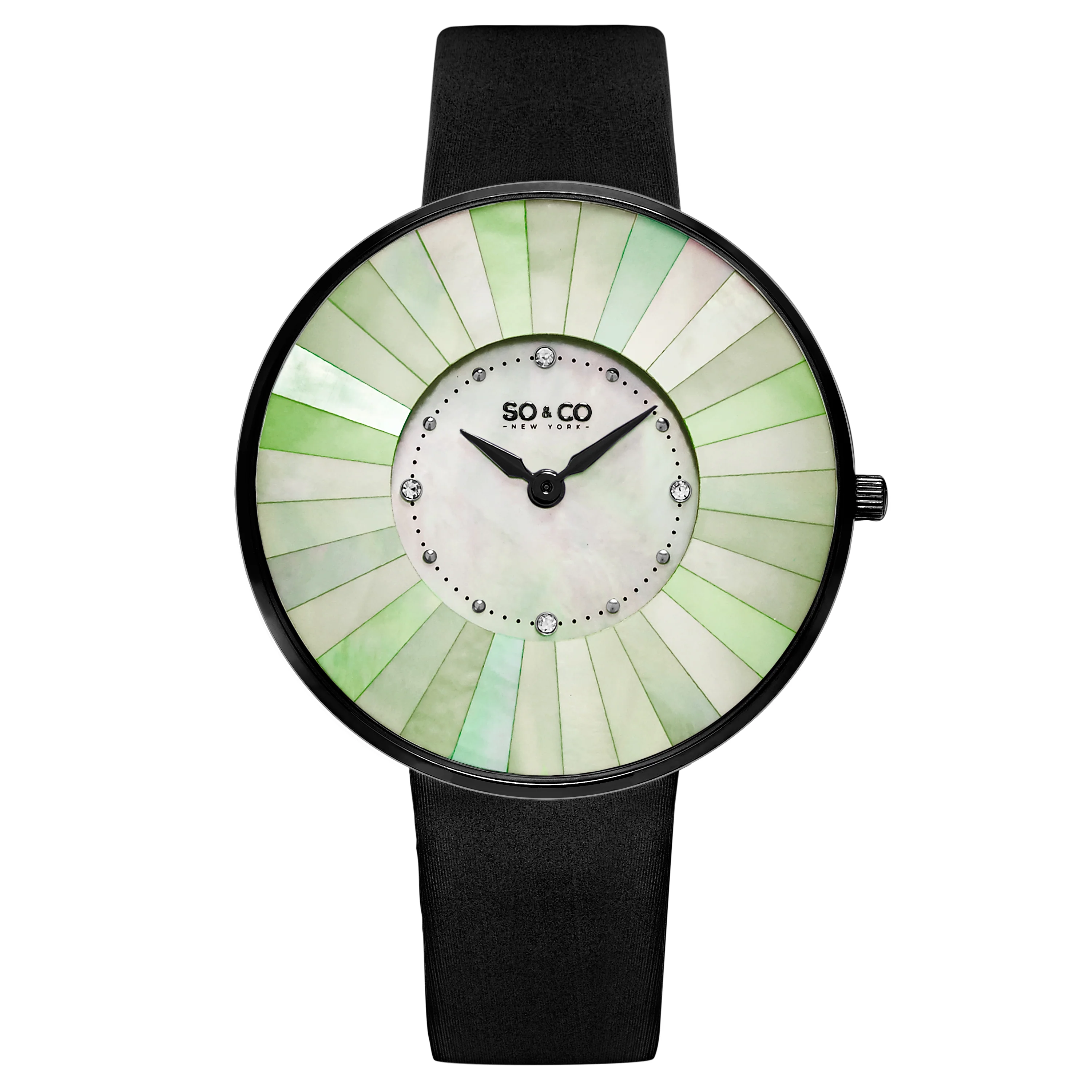 Chelsea 5275.4 Black/Leather | Green Dial
