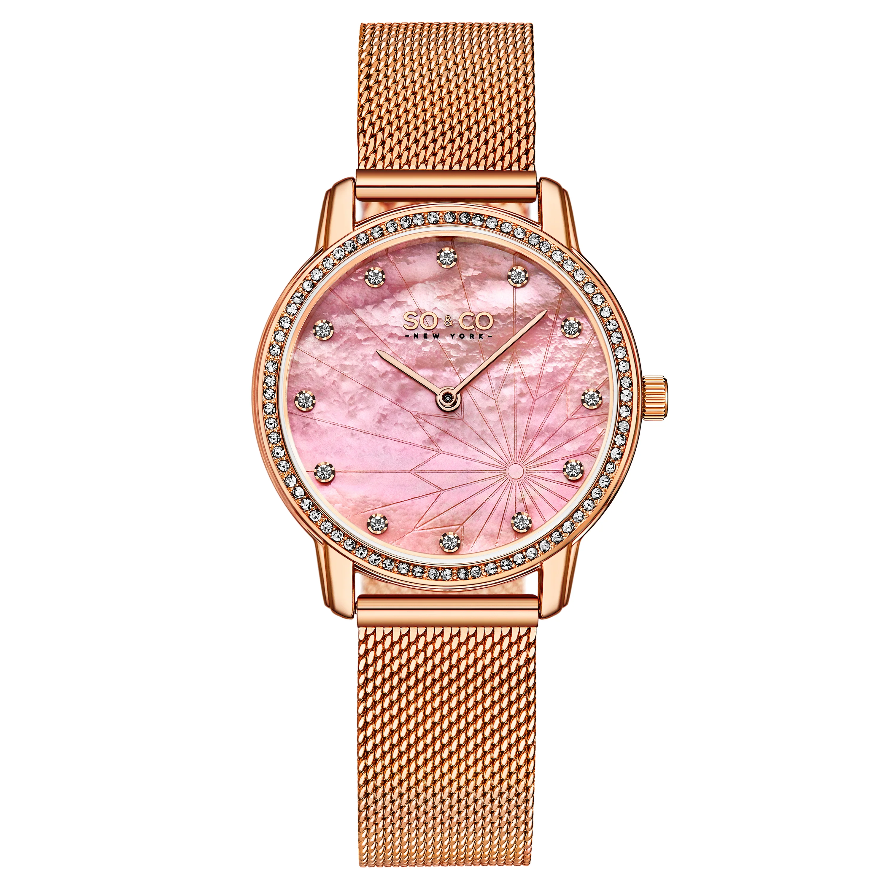 Chelsea-5586.3 Rose Gold/Stainless Steel | Salmon Dial