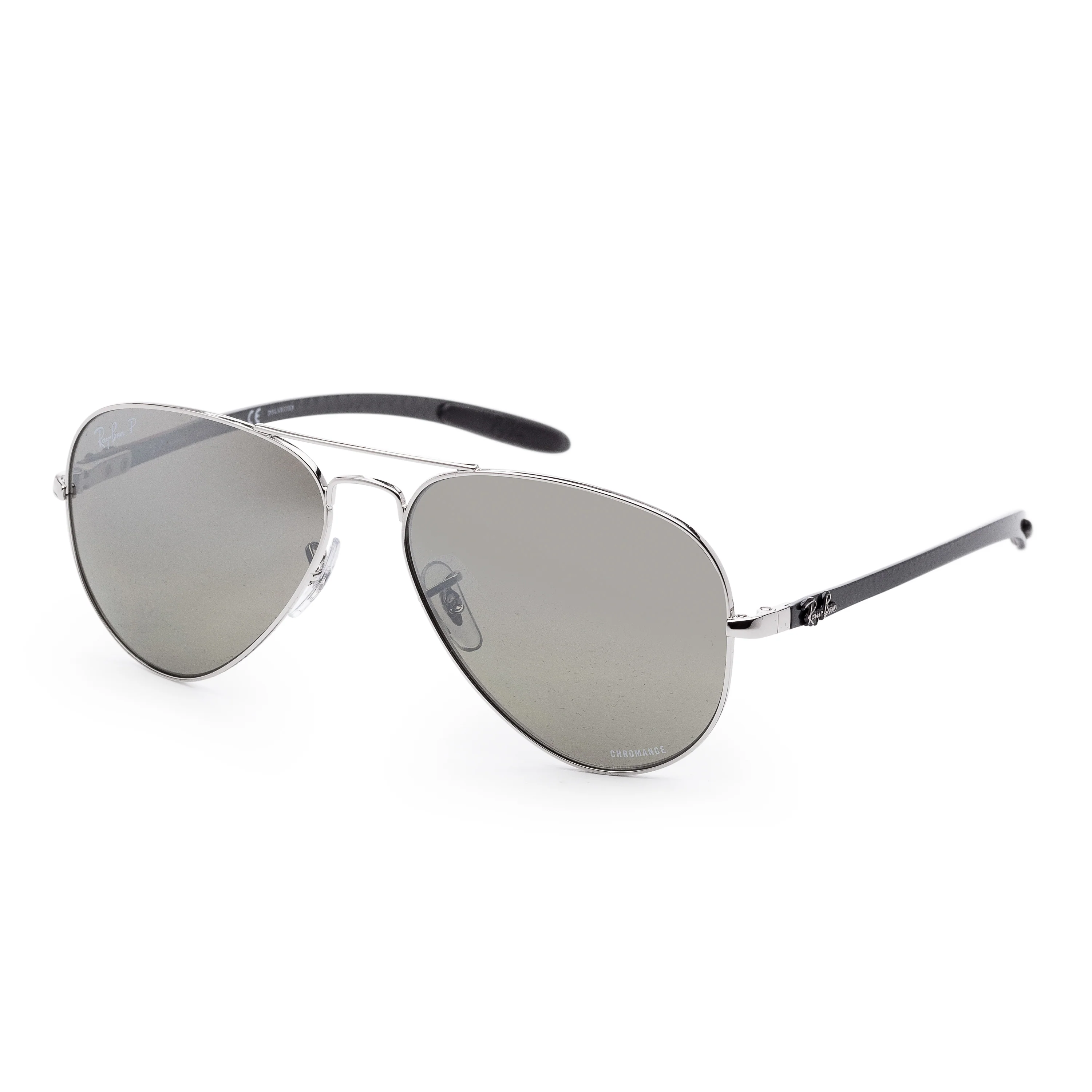 Chromance Shiny Silver Frame, Grey Mir Grey Gradient Polar Lens | Dial