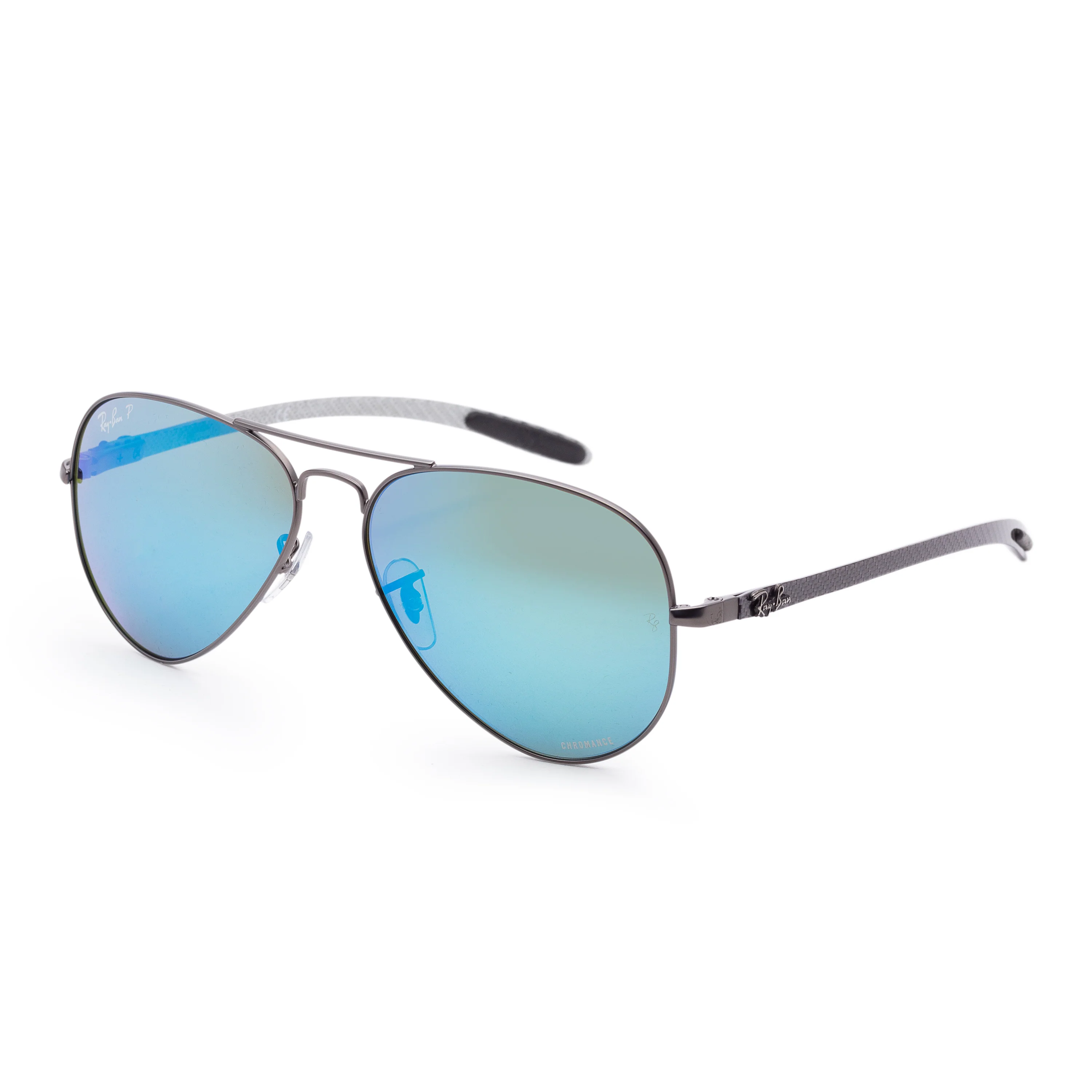 Chromance Matte Gunmetal Frame, Blue Flash Polar Lens | Dial