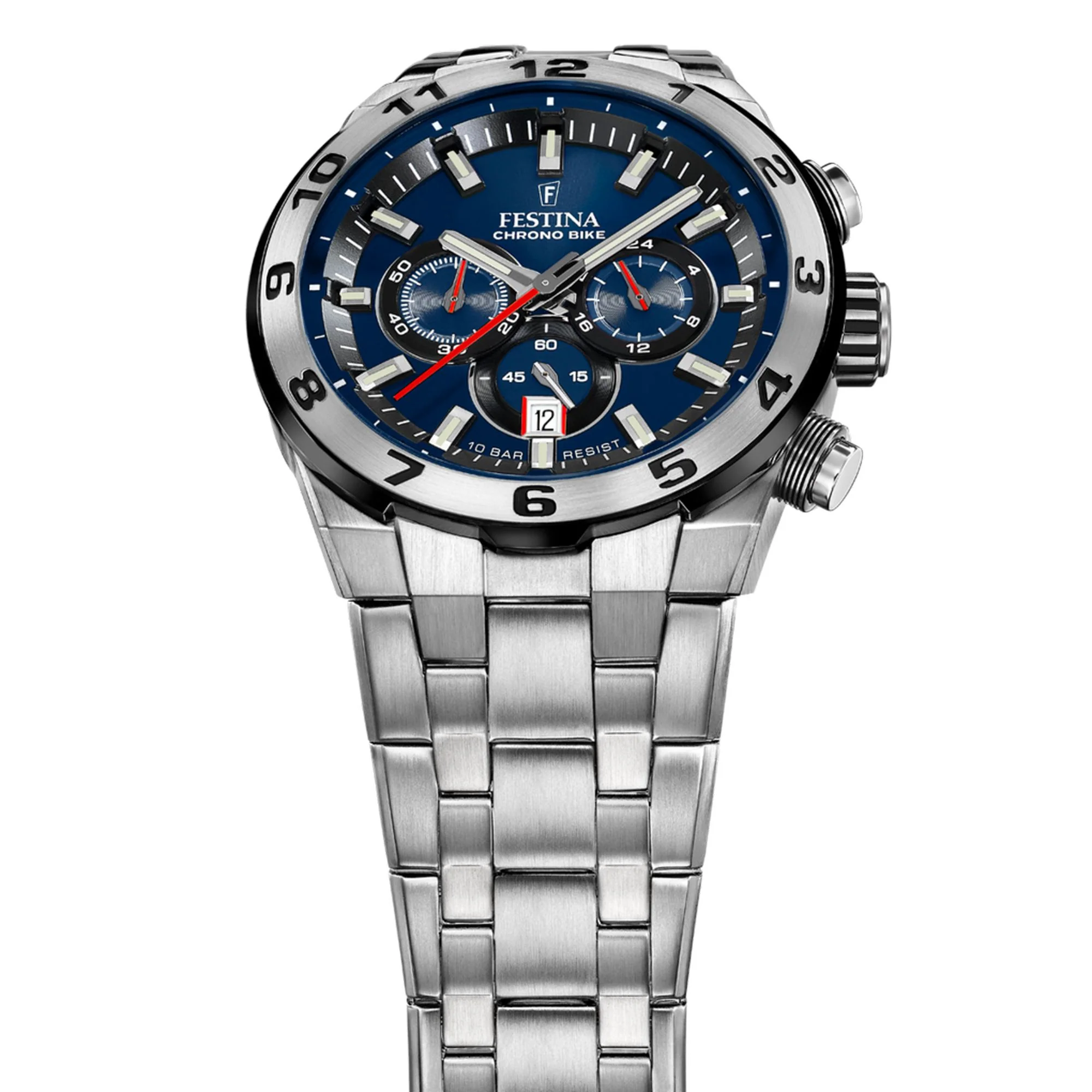 Chrono Bike Blue / Stainless steel Blue Dial - Image 3