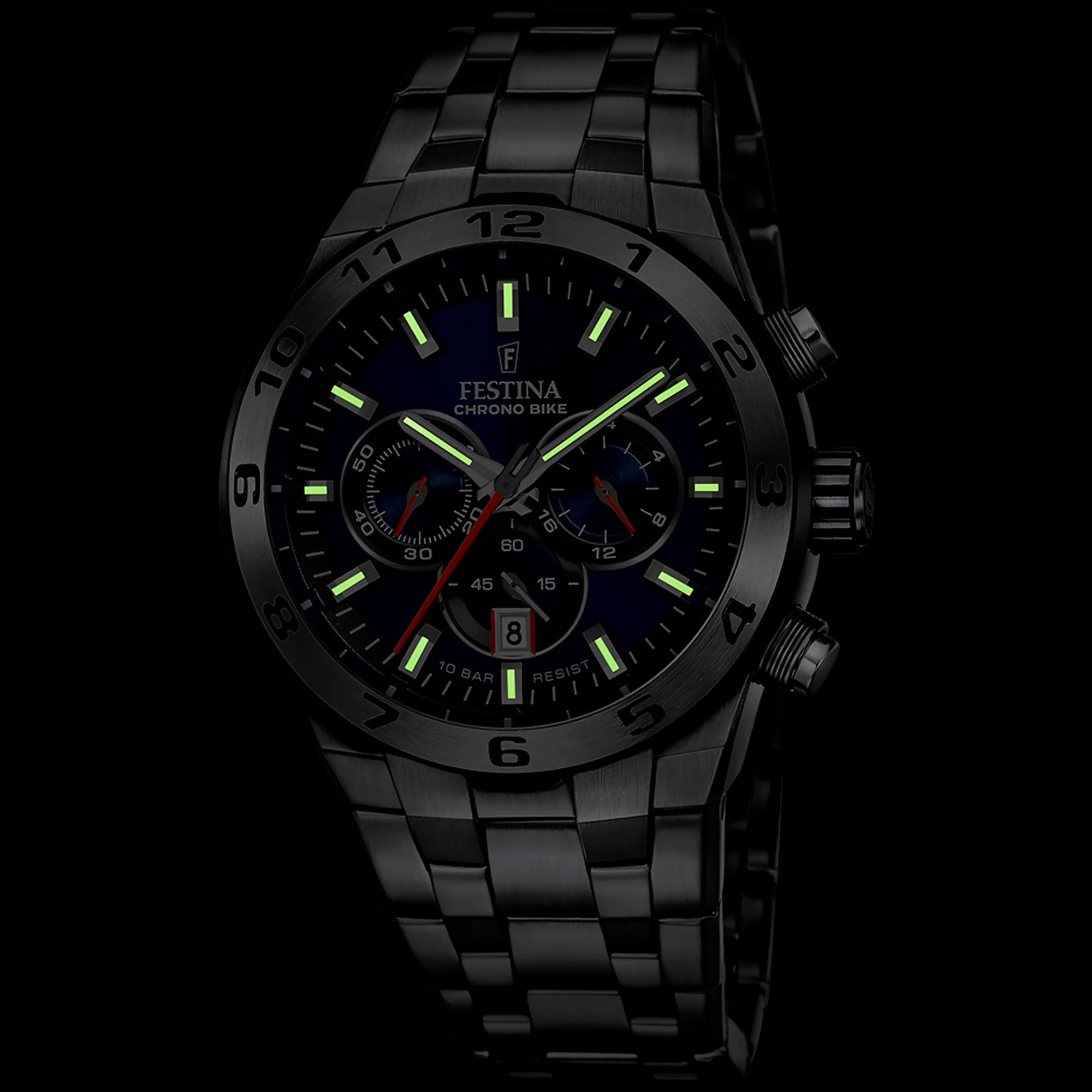 Chrono Bike Blue / Stainless steel Blue Dial - Image 4