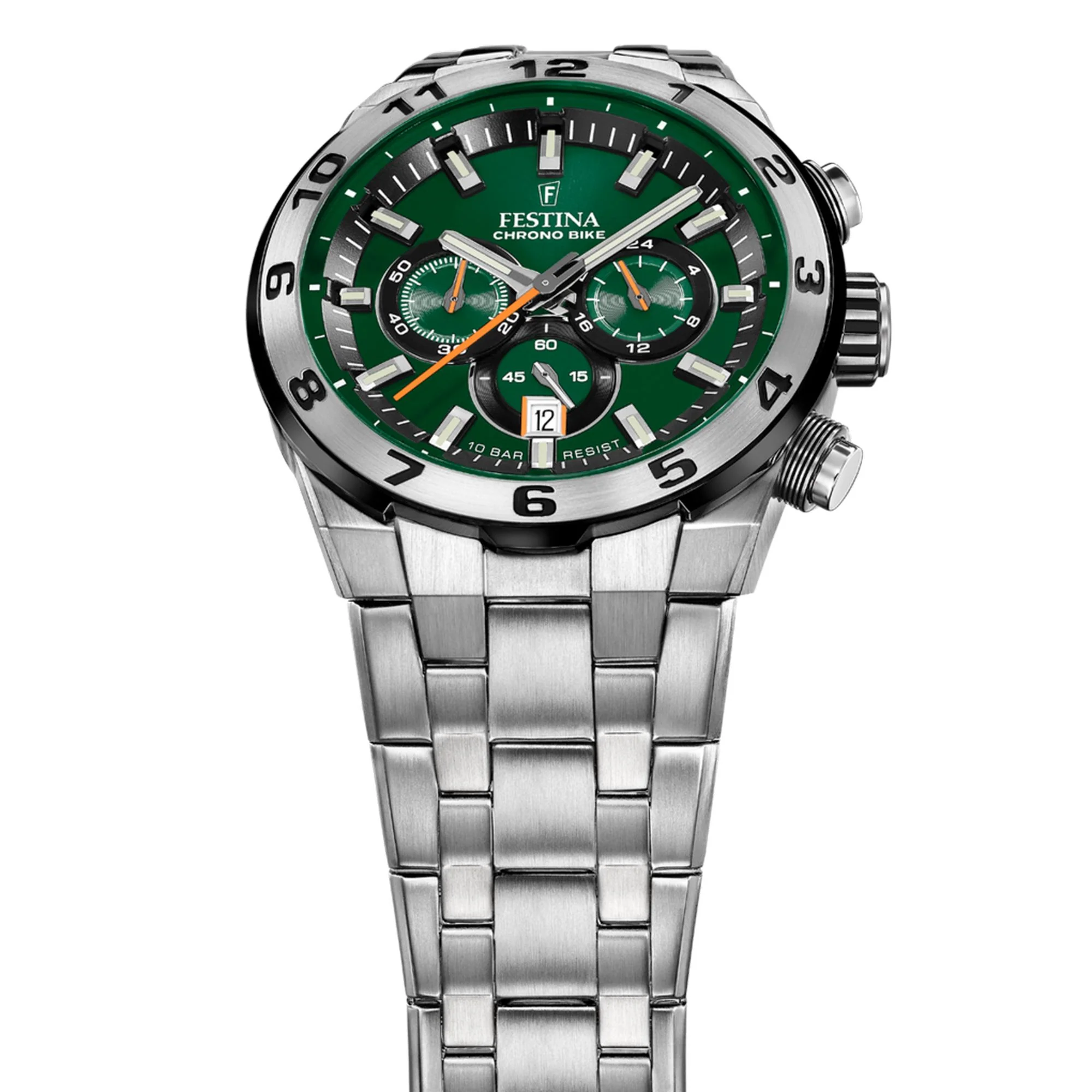 Chrono Bike Green / Stainless steel Green Dial - Image 3
