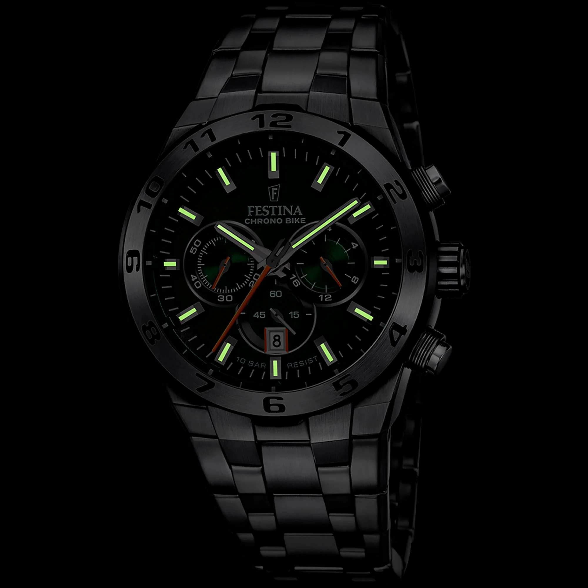 Chrono Bike Green / Stainless steel Green Dial - Image 4