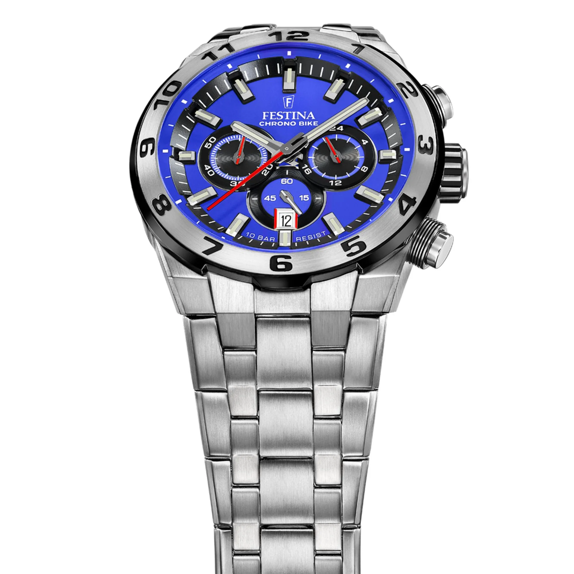 Chrono Bike Blue / Stainless steel Blue Dial - Image 3