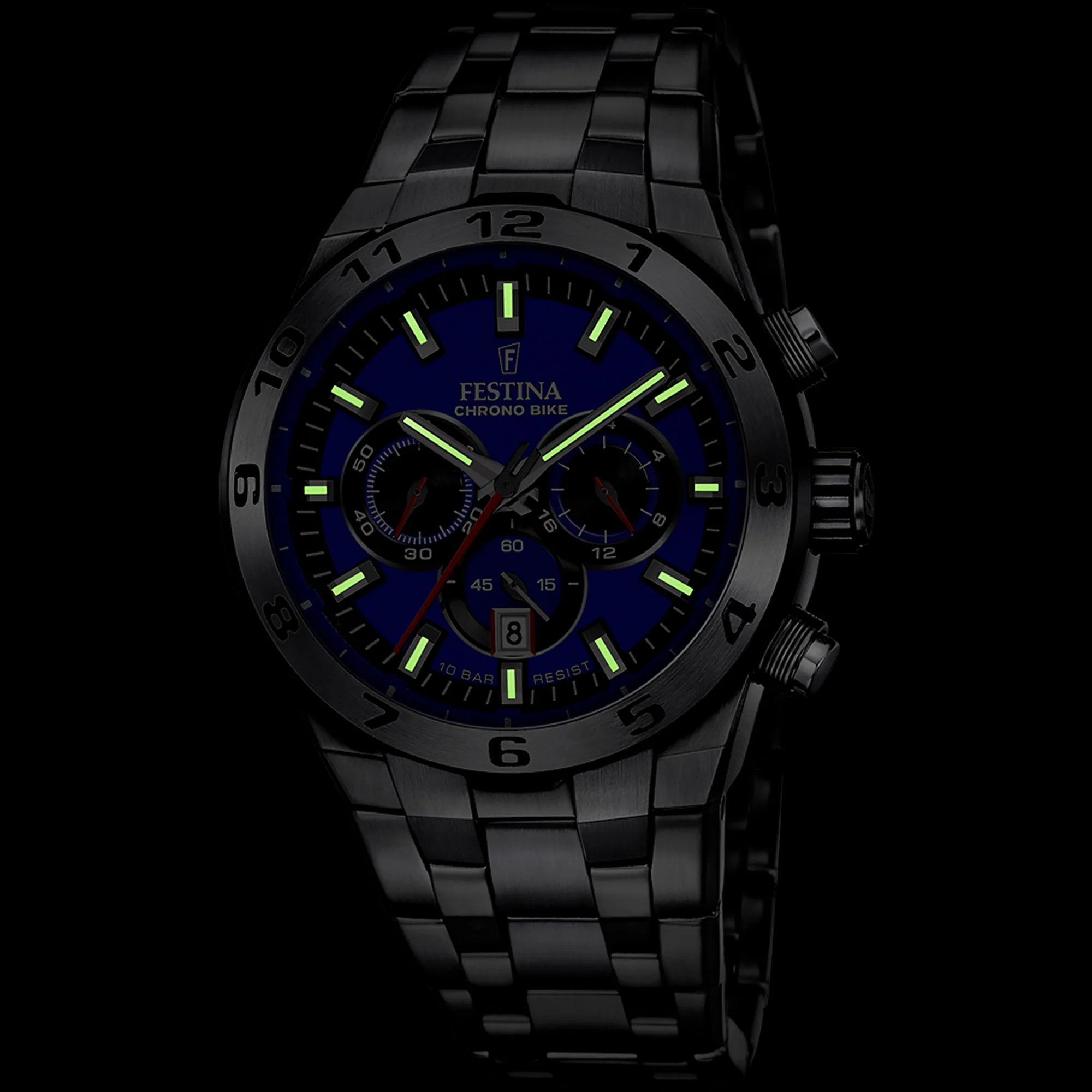 Chrono Bike Blue / Stainless steel Blue Dial - Image 4
