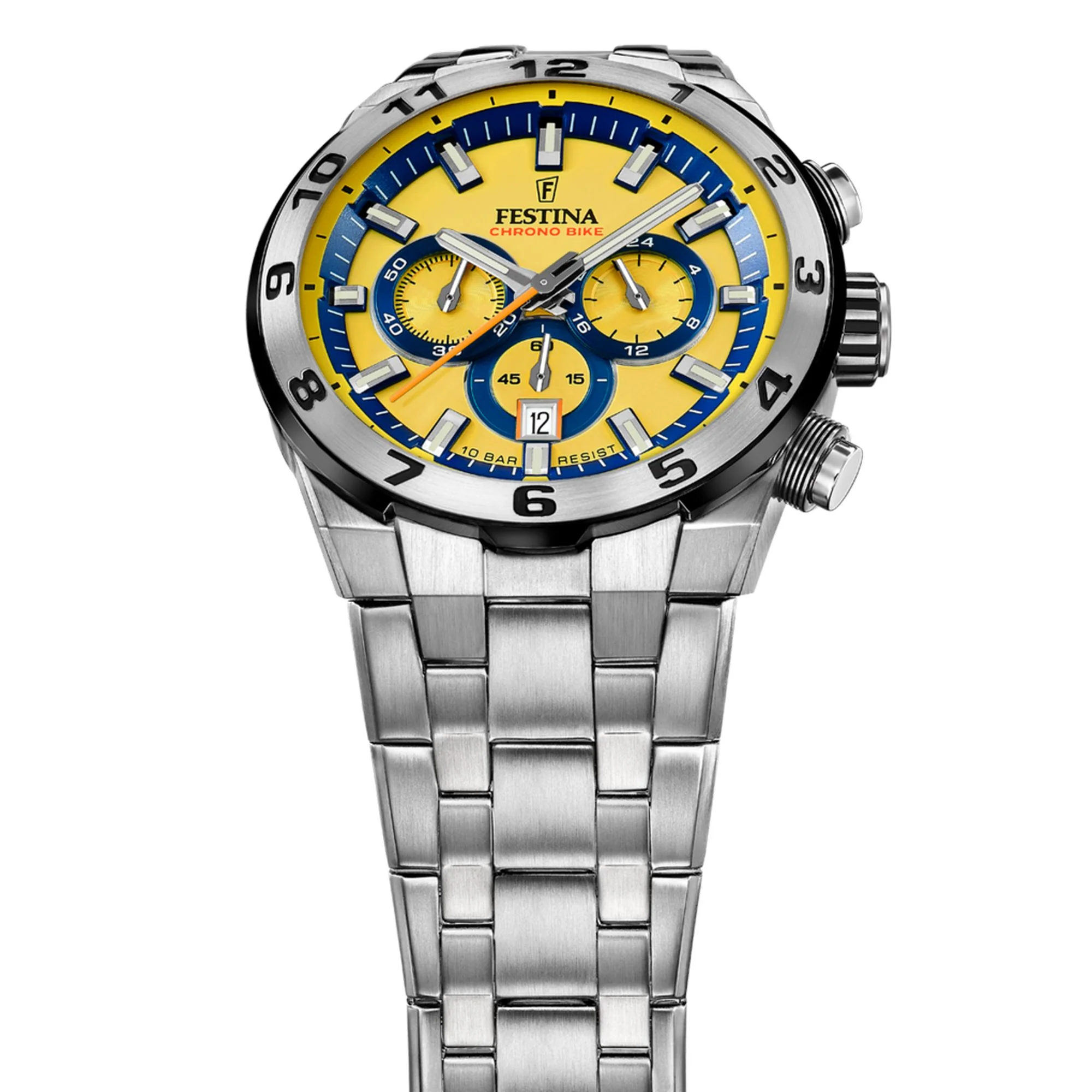 Chrono Bike Yellow / Stainless steel Yellow Dial - Image 4