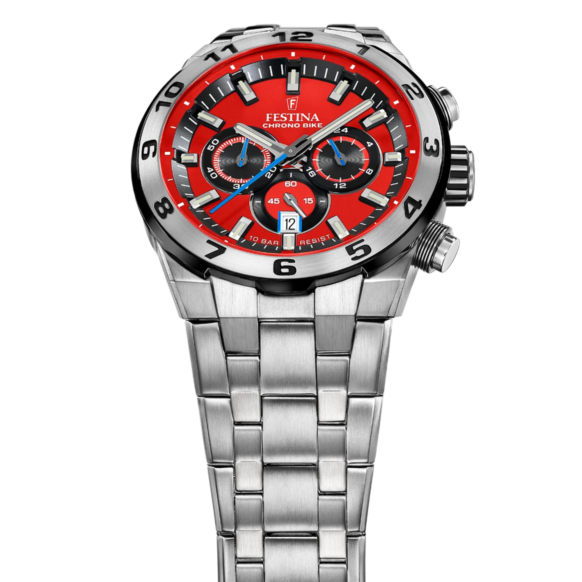 Chrono Bike Red / Stainless steel Red Dial - Image 3