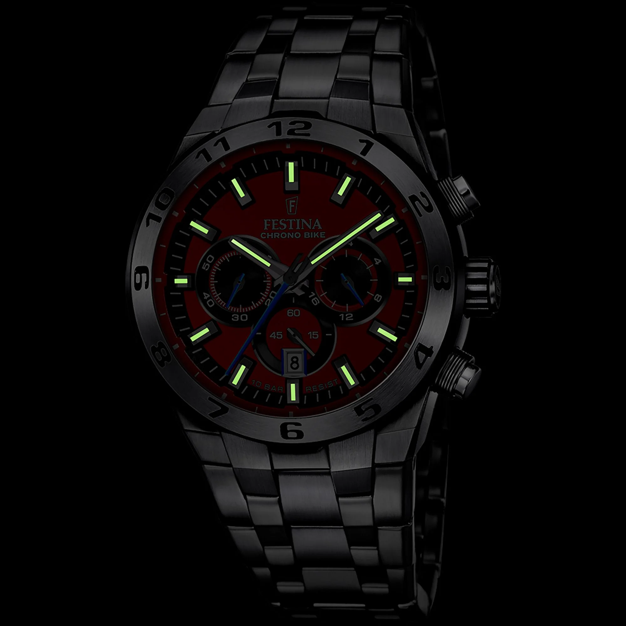 Chrono Bike Red / Stainless steel Red Dial - Image 4