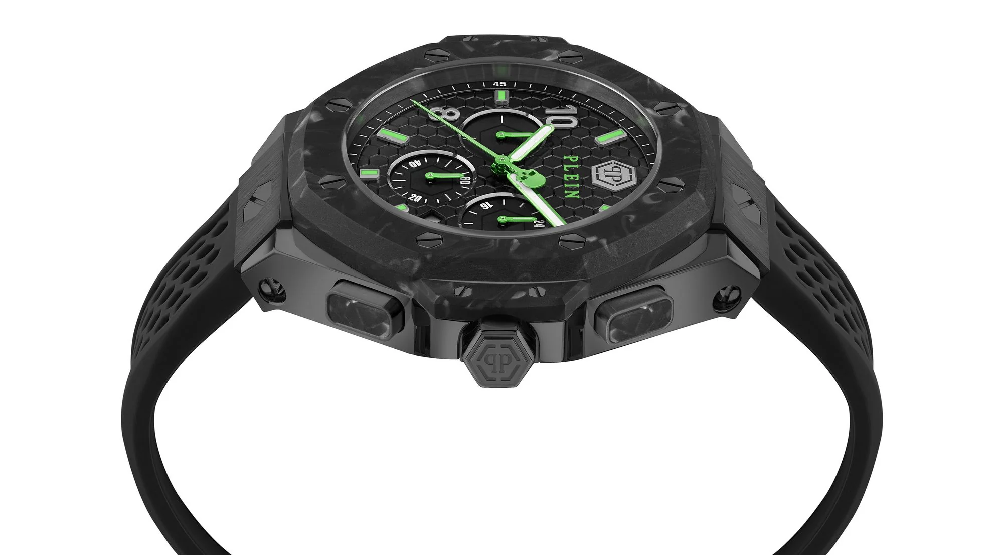 CHRONO ROYAL Black / Silicone | Black Dial - Image 3