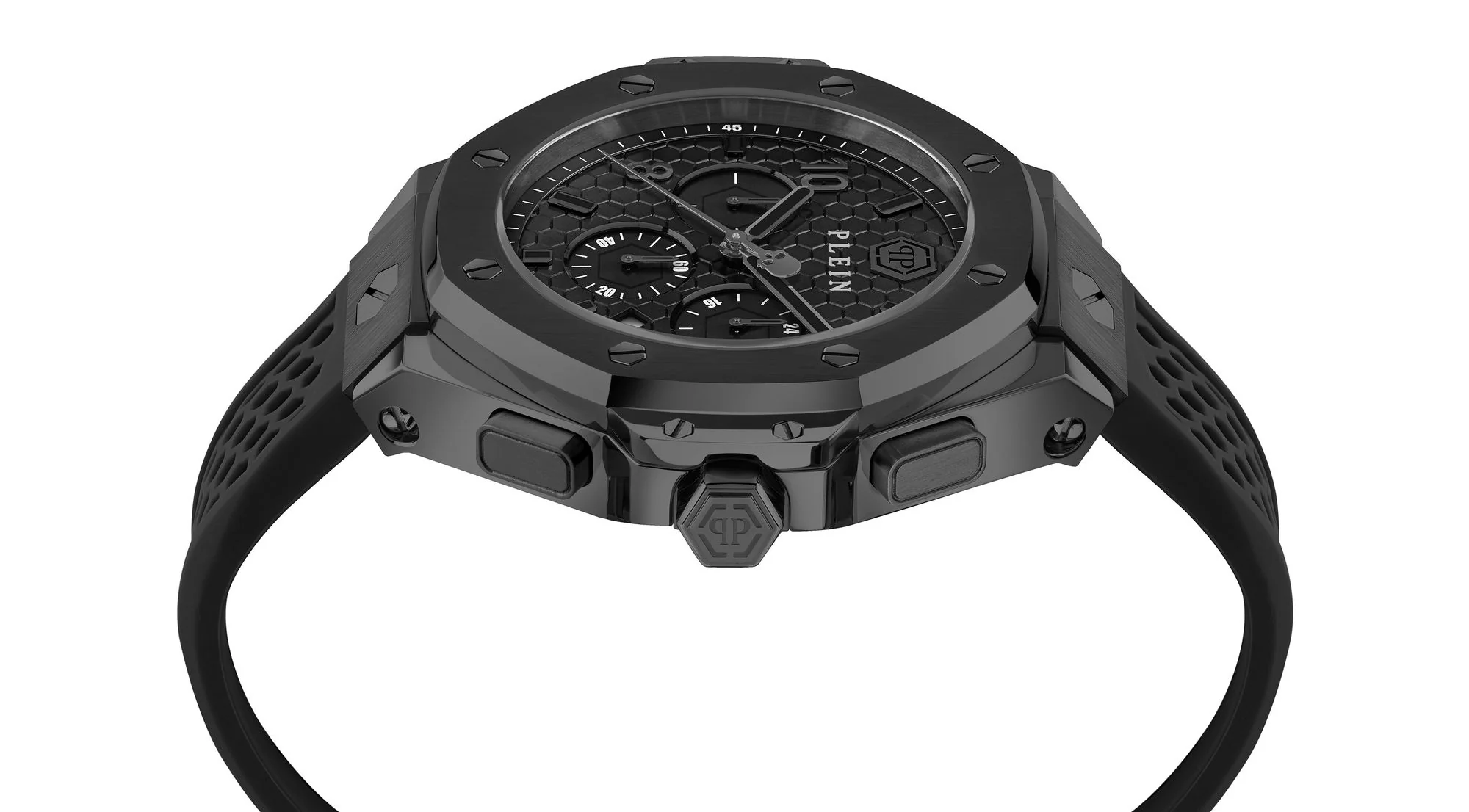 CHRONO ROYAL Black / Silicone | Black Dial - Image 3