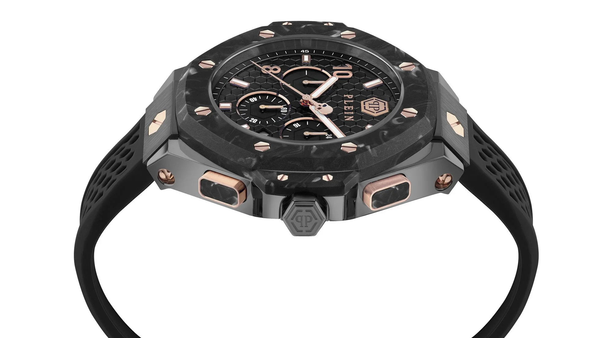 CHRONO ROYAL Black / Silicone | Black Dial - Image 3