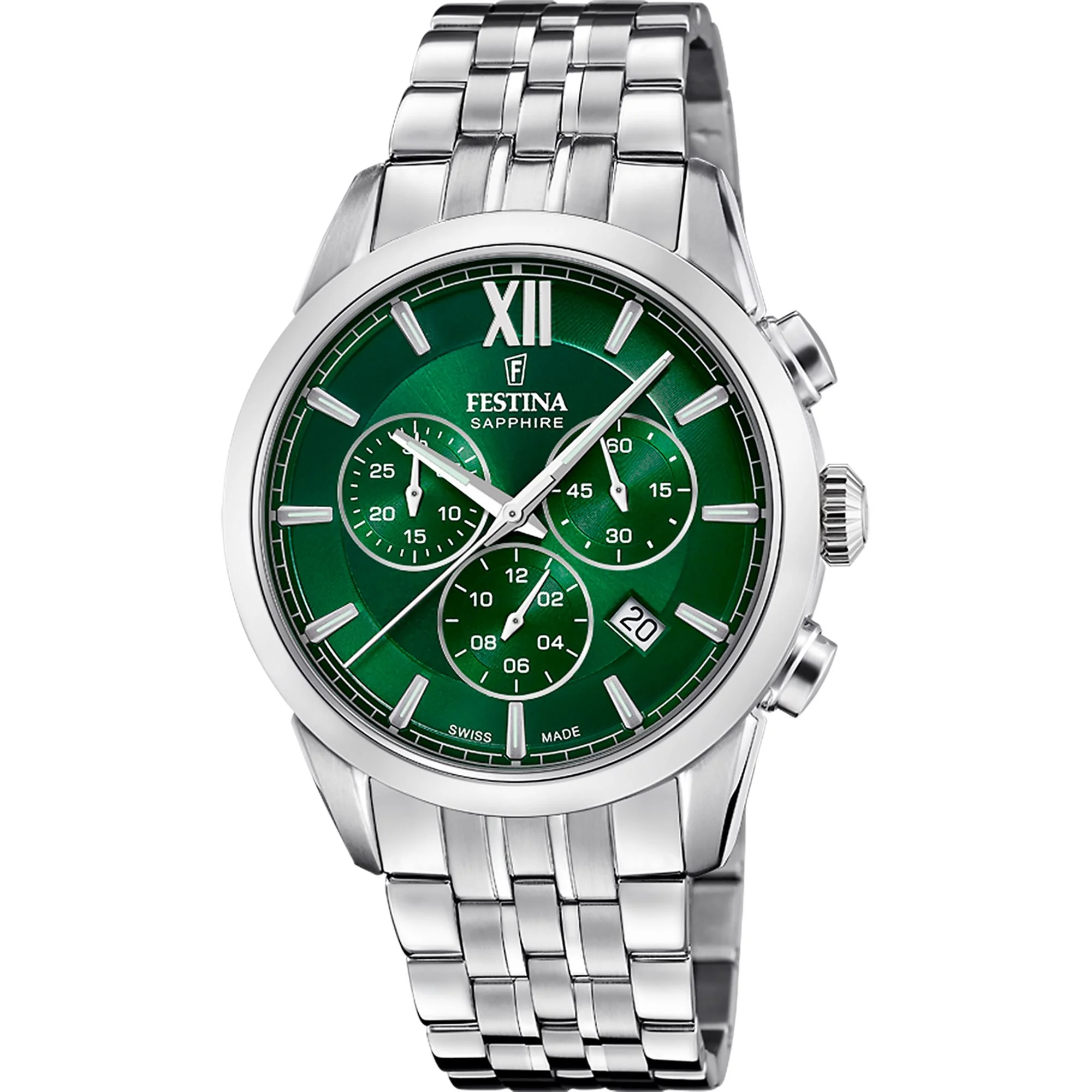 CHRONOGRAPH Green / Stainless Steel | Green Dial