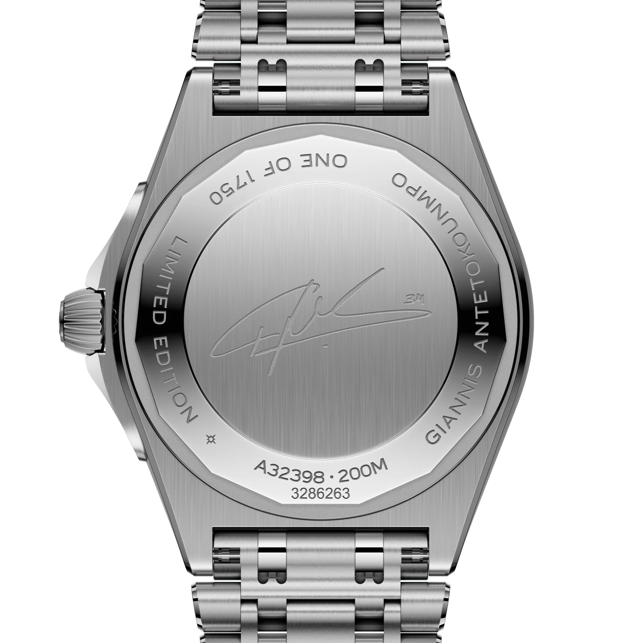Chronomat Automatic GMT -Giannis Antetokounmpo- 40mm, Steel Case & Bracelet, Green Dial | Green Dial - Image 4