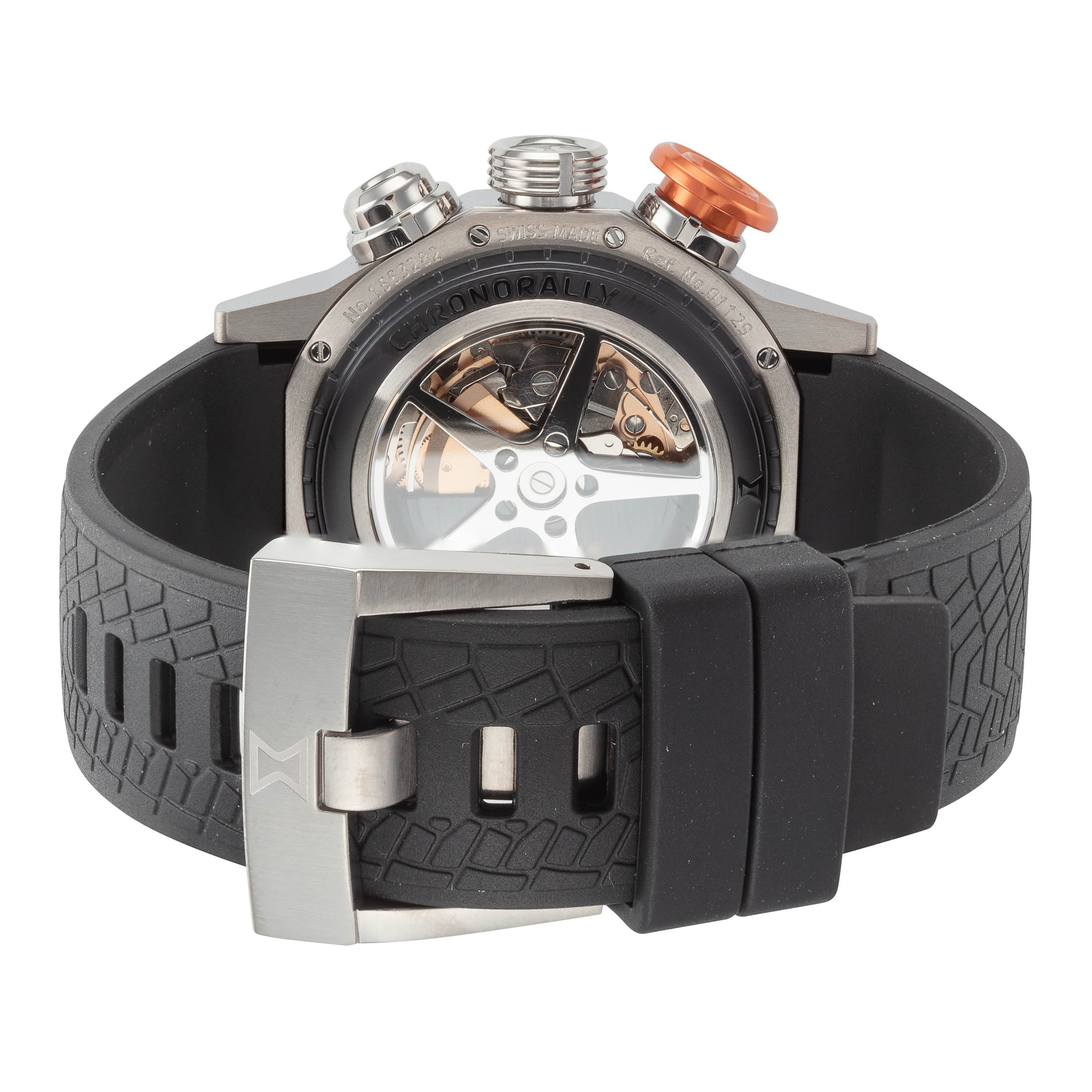 Chronorally 45mm / Black / Orange | Black Dial - Image 3