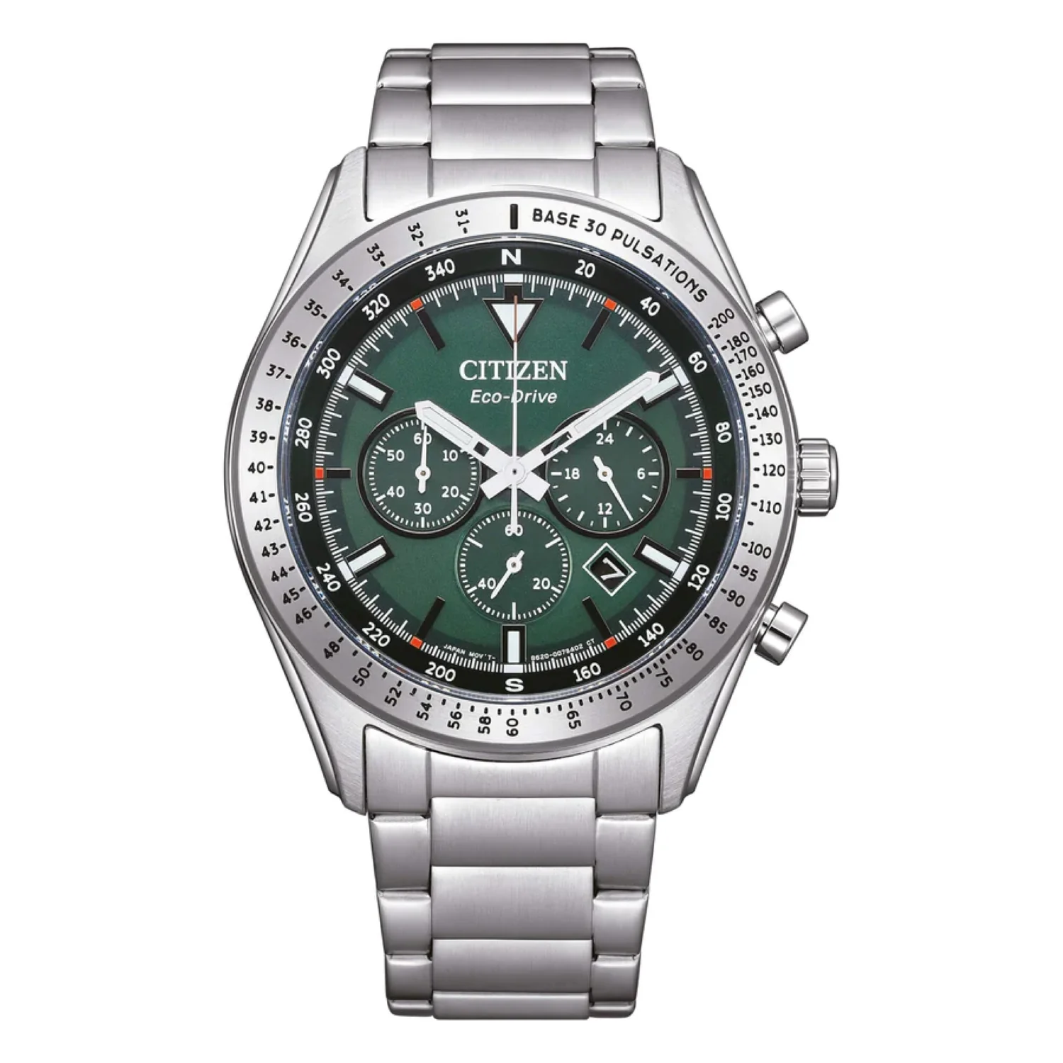 Citizen 43mm / Silver / Green | Green Dial