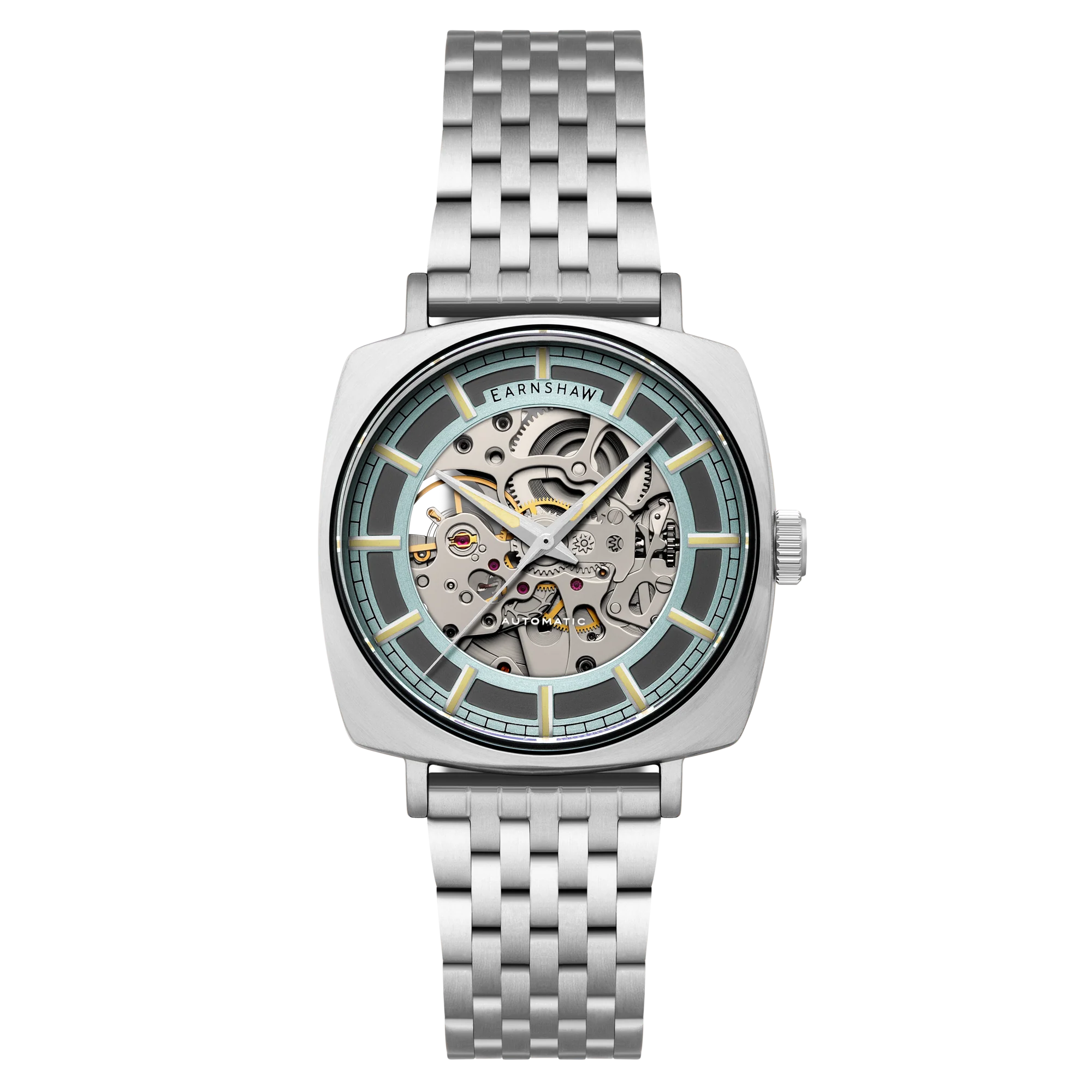 City Of London Moorgate Skeleton Automatic Blue / Stainless Steel | Blue Dial