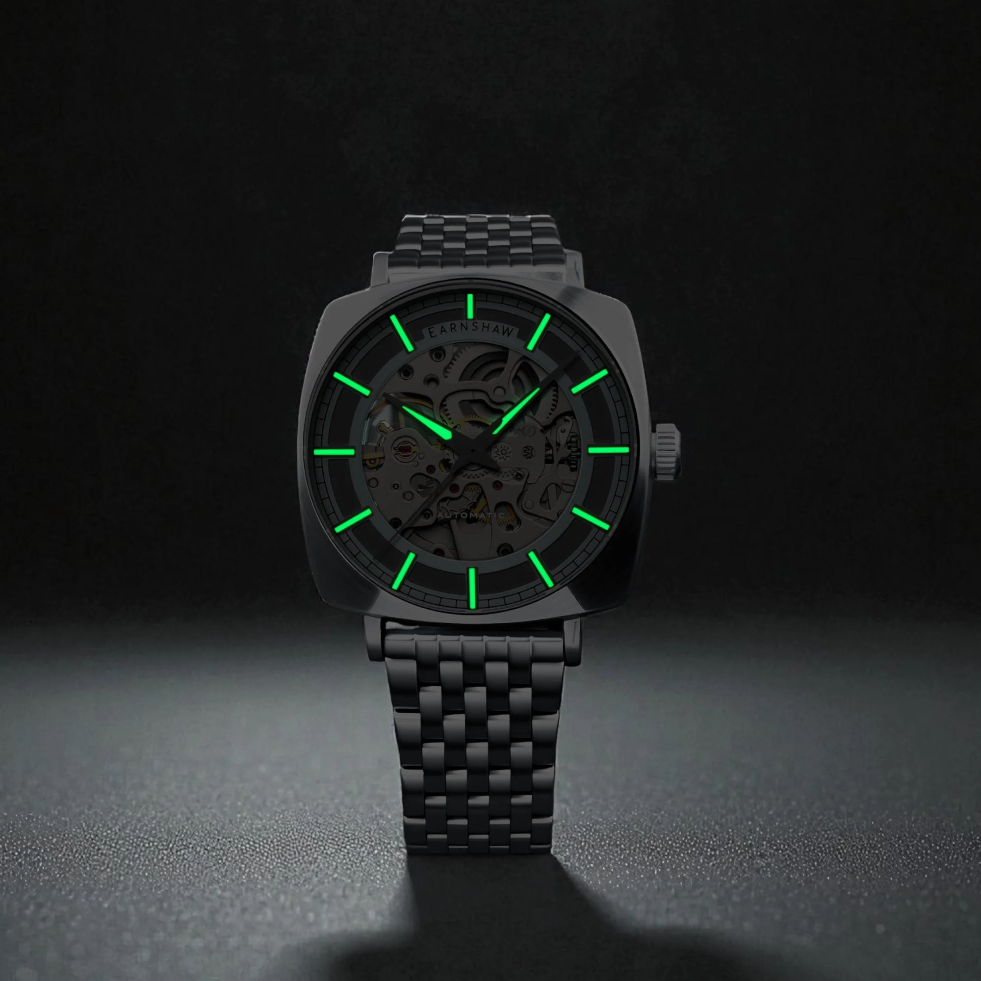 City Of London Moorgate Skeleton Automatic Blue / Stainless Steel | Blue Dial - Image 4
