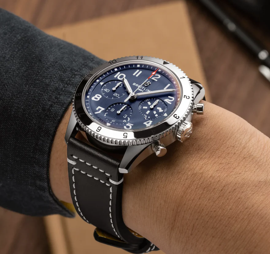 Classic Avi Chronograph 42mm / Blue | Blu chrno Dial - Image 5