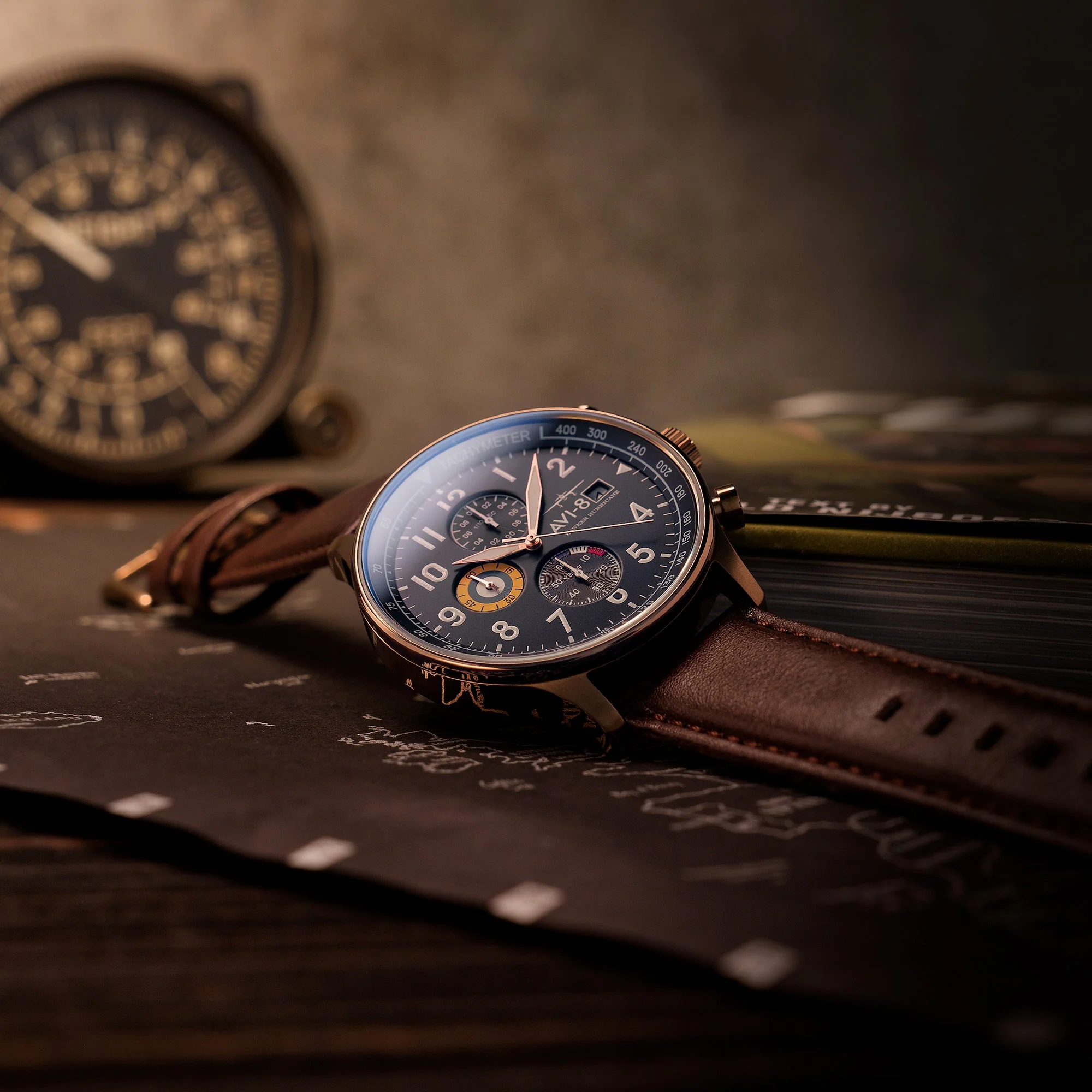 Classic Chronograph BLUE / LEATHER Blue Dial - Image 2
