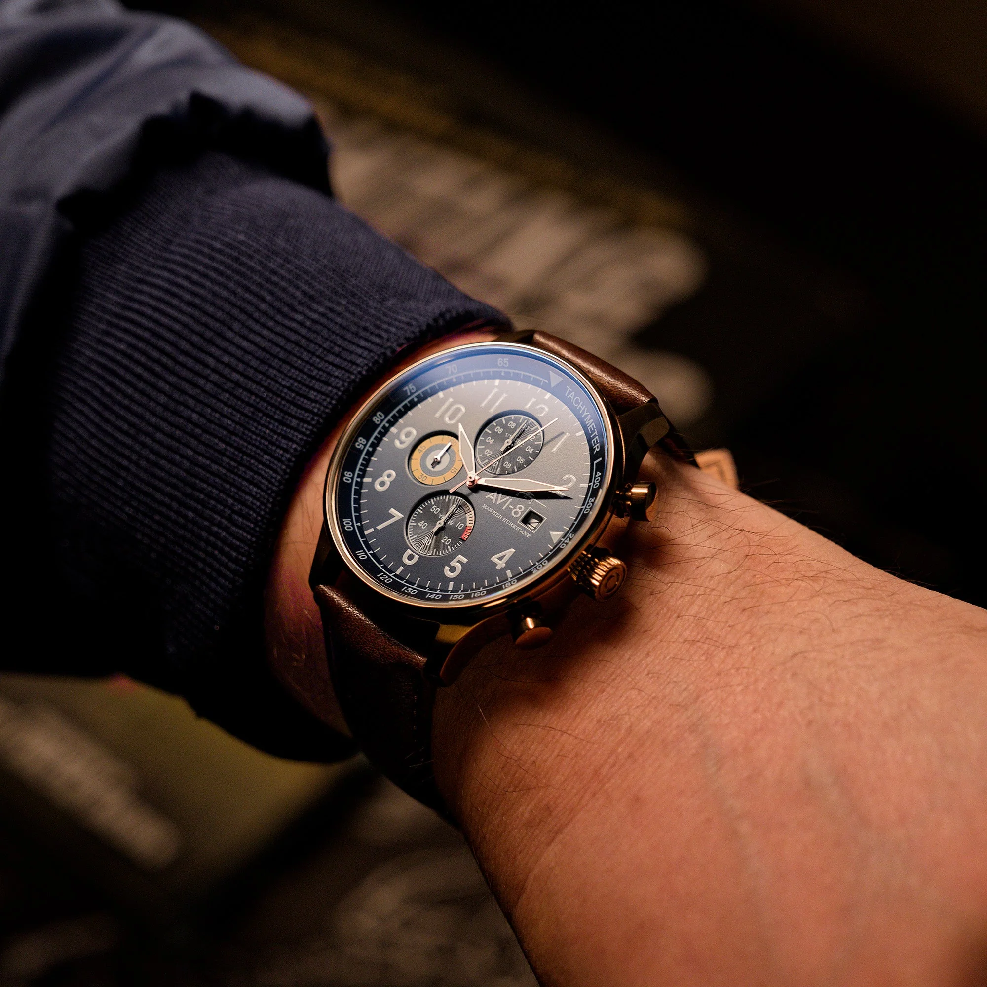Classic Chronograph BLUE / LEATHER Blue Dial - Image 3
