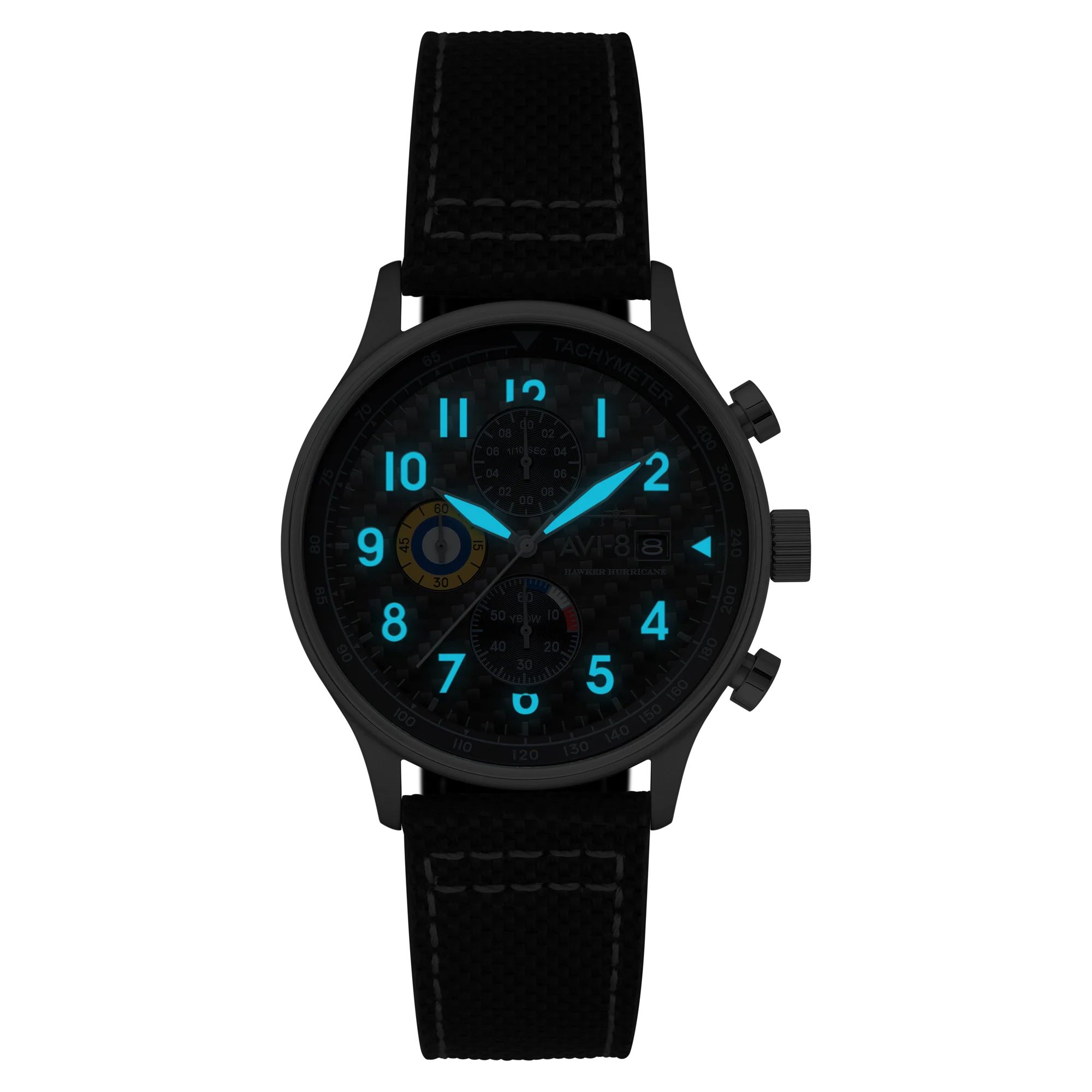 Classic Chronograph Black / Leather Black Dial - Image 3