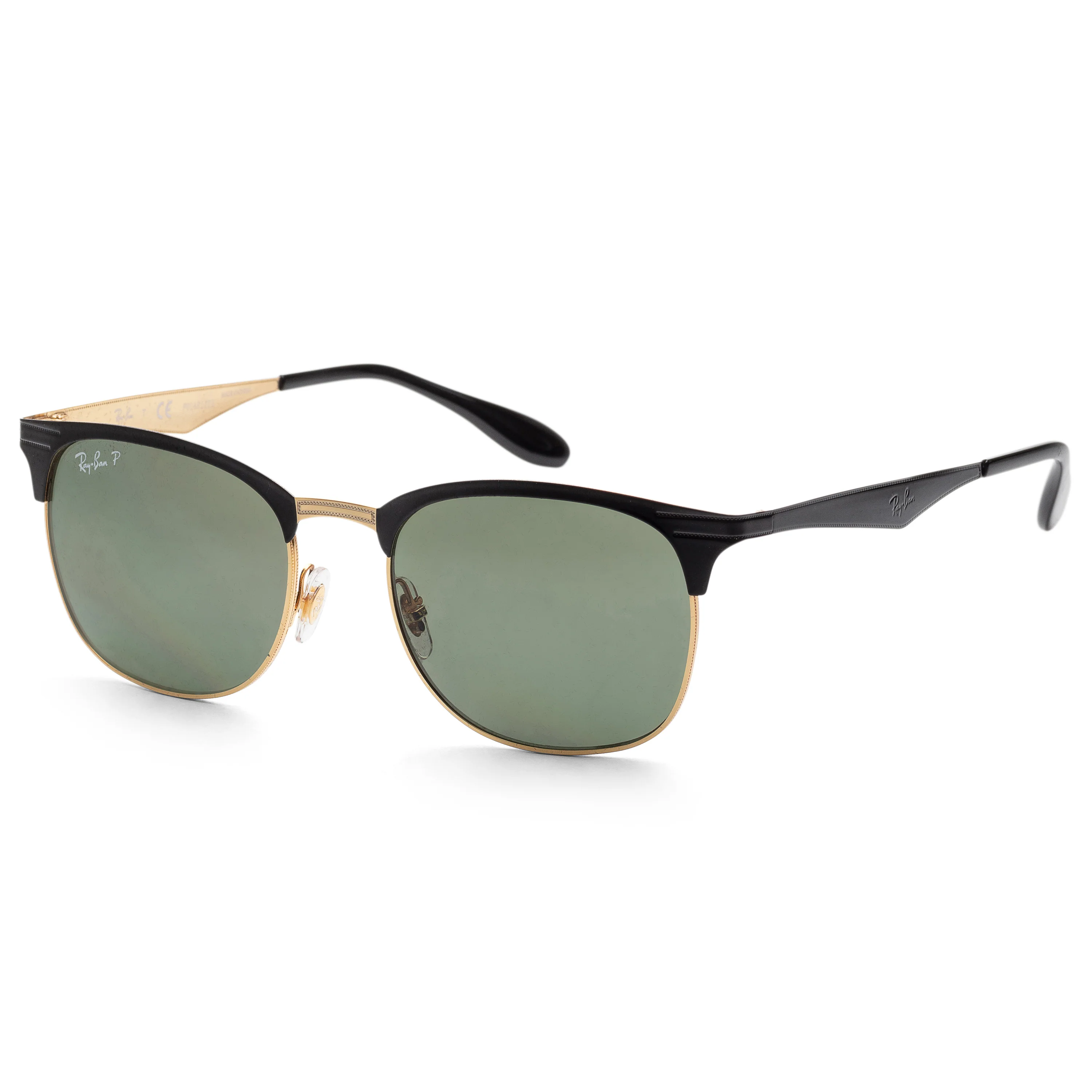 Classic G-15 Top Shiny Black on Gold Frame, Dark Green Polar Lens | Dial