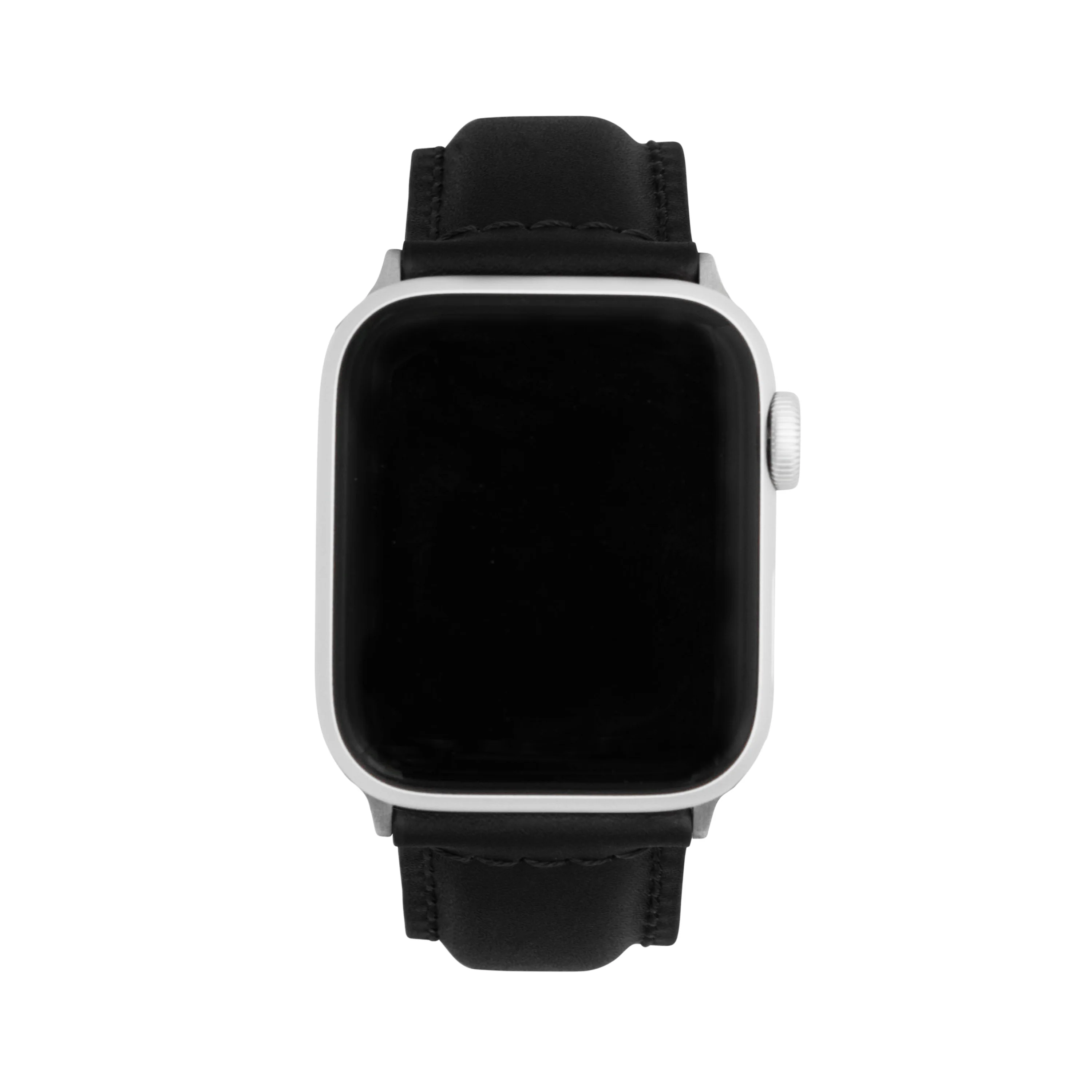 Classic Leather Band for Apple Watch Series 8/7/6/5/4/3/2/1/SE Black (38mm | 40mm | 41mm) |  Dial - Image 2