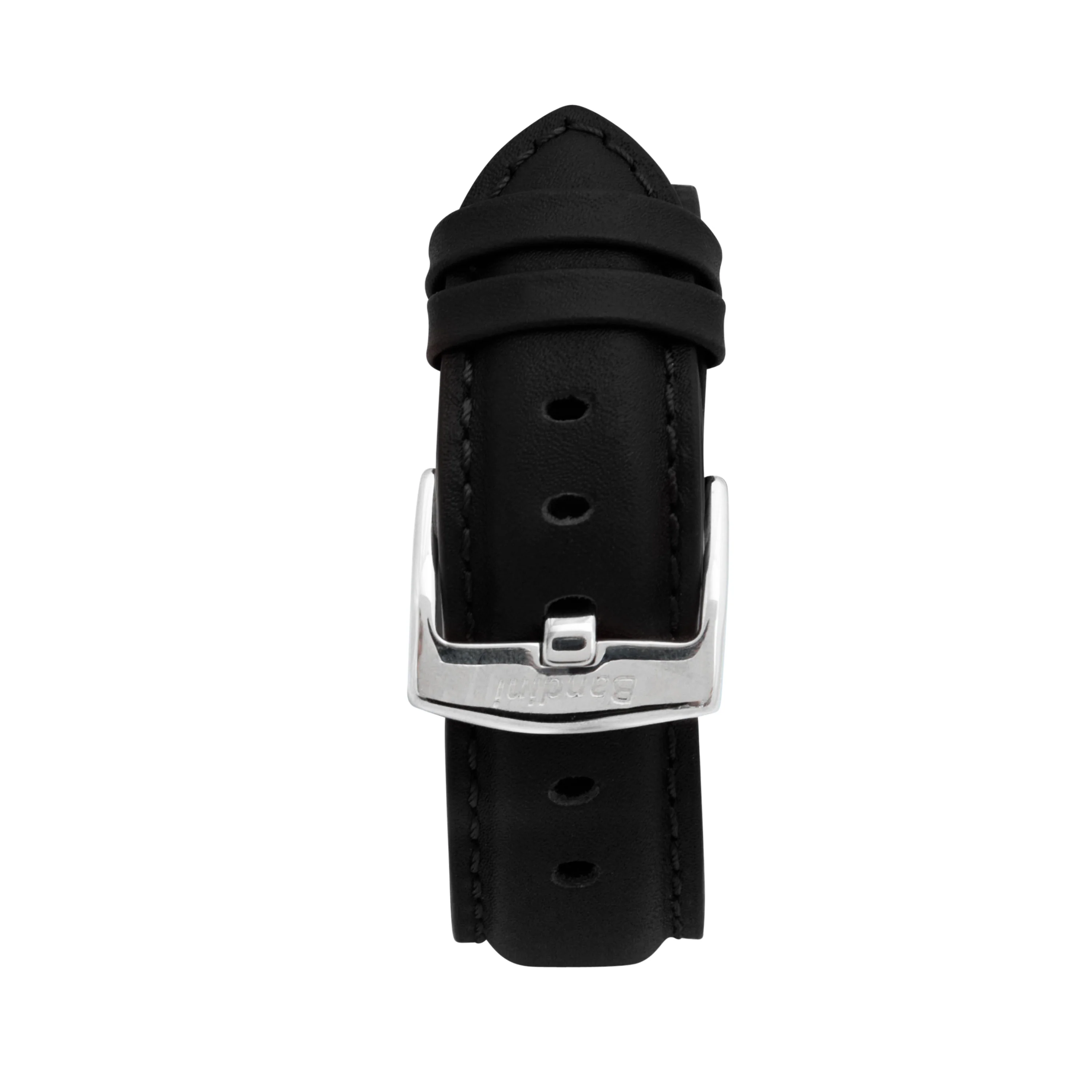 Classic Leather Band for Apple Watch Series 8/7/6/5/4/3/2/1/SE Black (38mm | 40mm | 41mm) |  Dial - Image 3